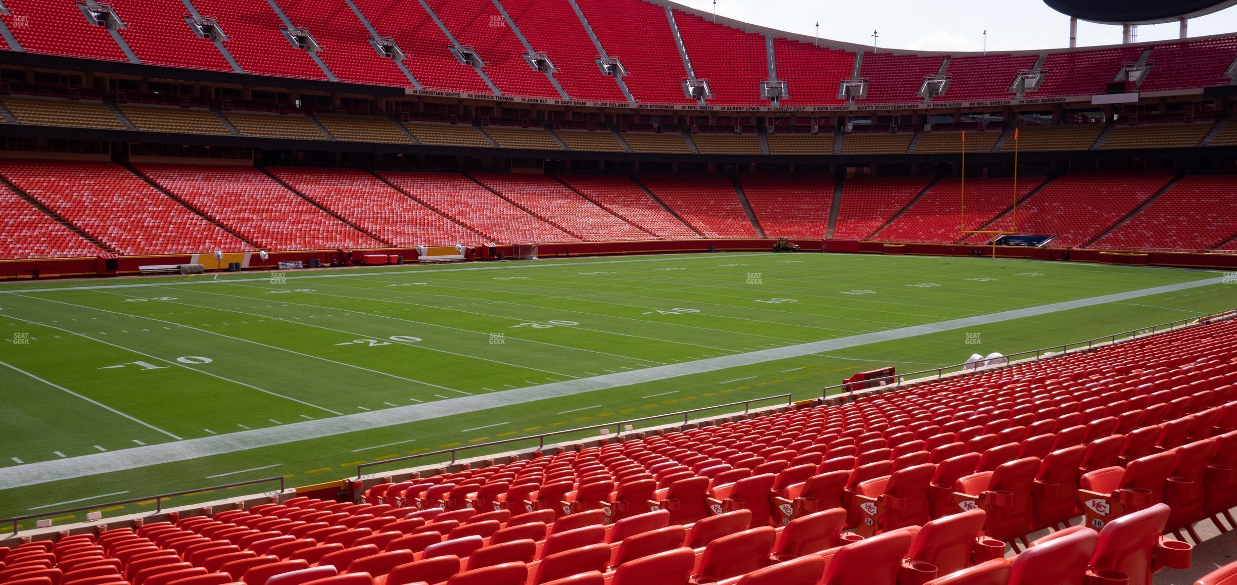 Seating view for GEHA Field at Arrowhead Stadium Section 123