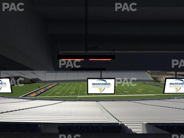 Seating view for Mountaineer Field at Milan Puskar Stadium Section Field Box 15