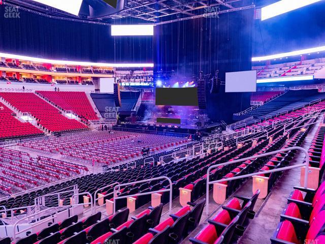 Seating view for KFC Yum! Center Section 108