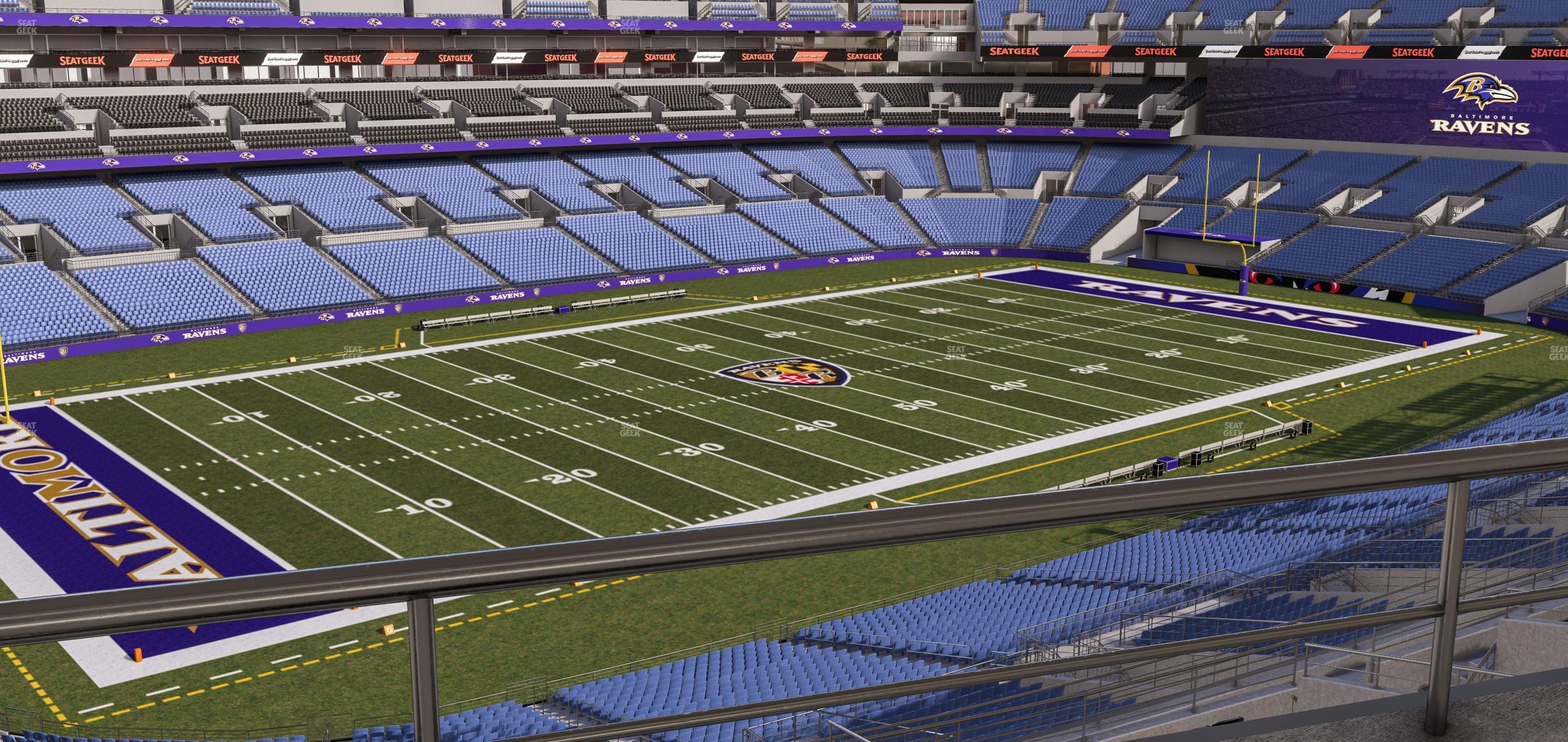 Seating view for M&T Bank Stadium Section Suite 449