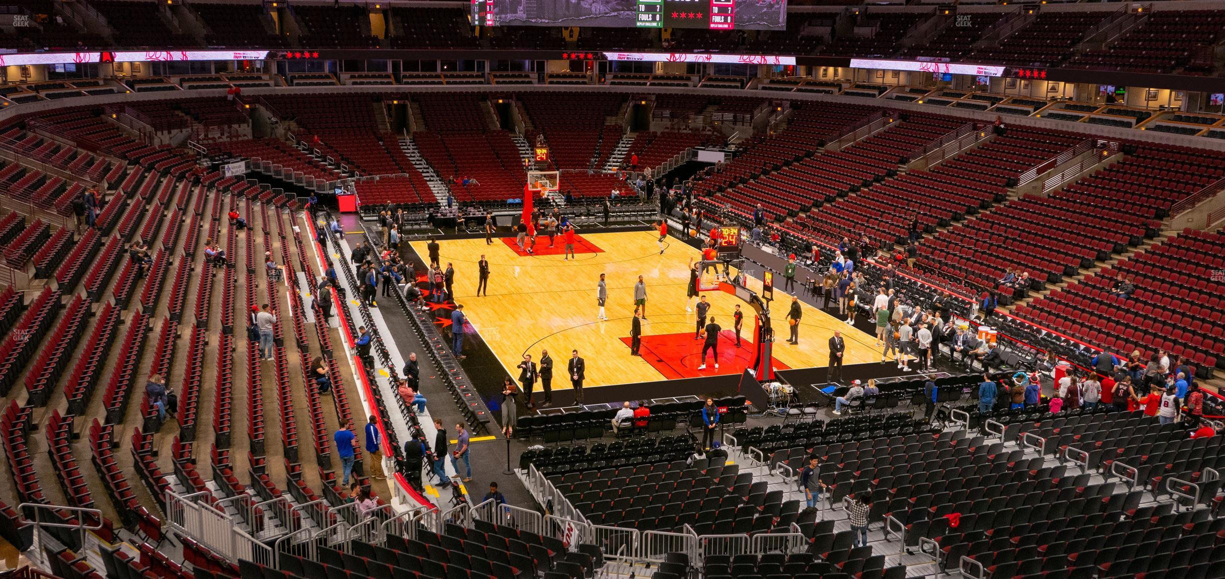 Seating view for United Center Section 211