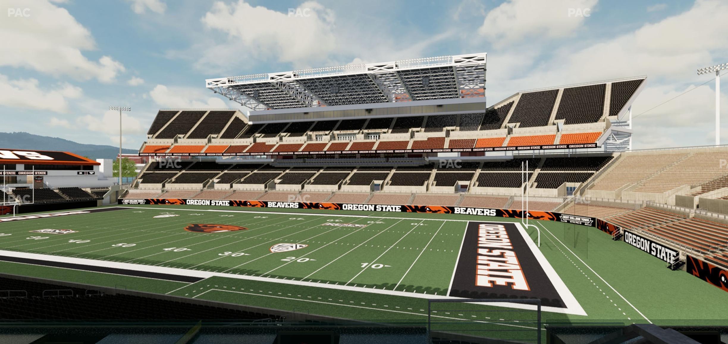 Seating view for Reser Stadium Section West Loge 17