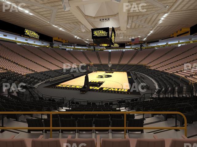 Seating view for Carver-Hawkeye Arena Section Ff