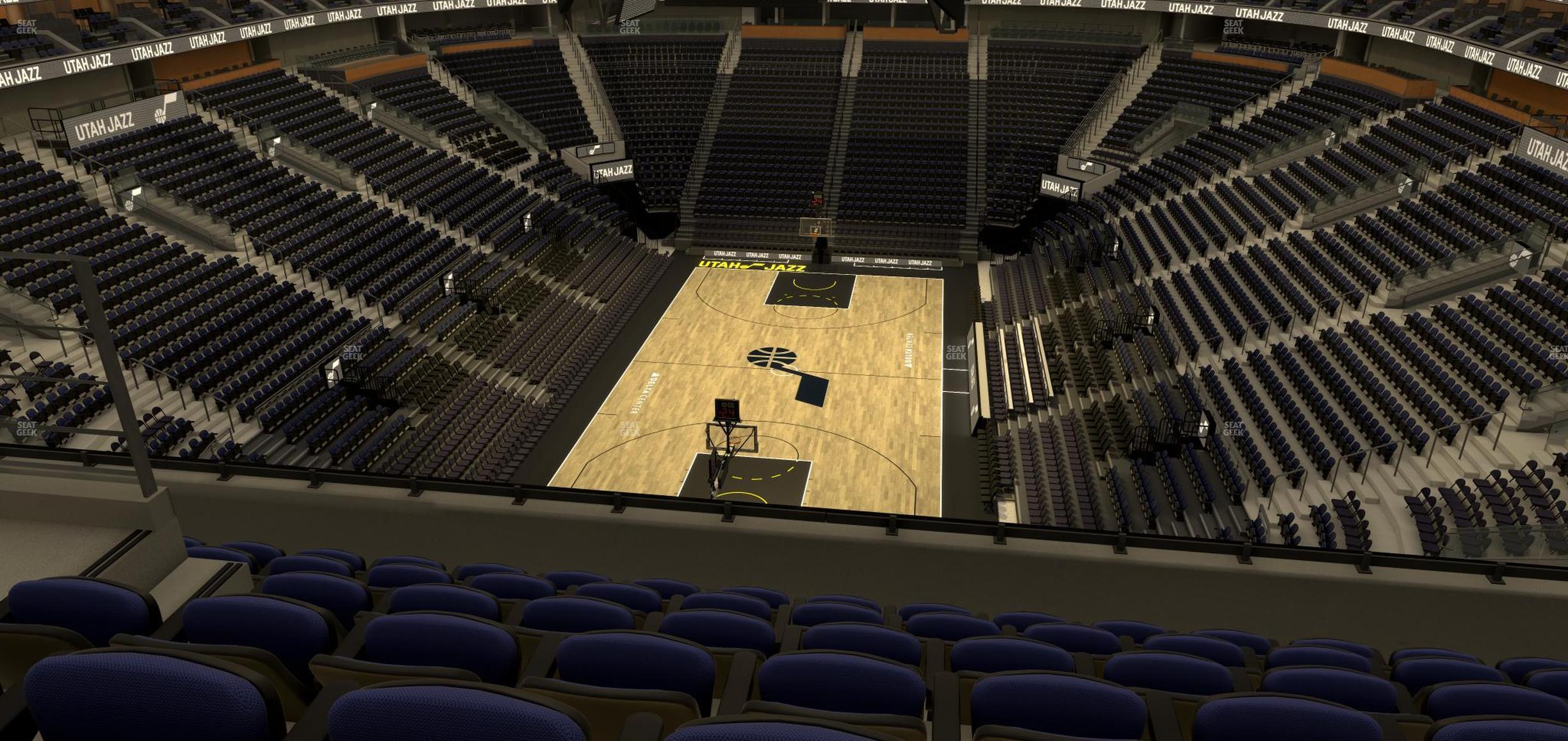 Seating view for Delta Center Section 121