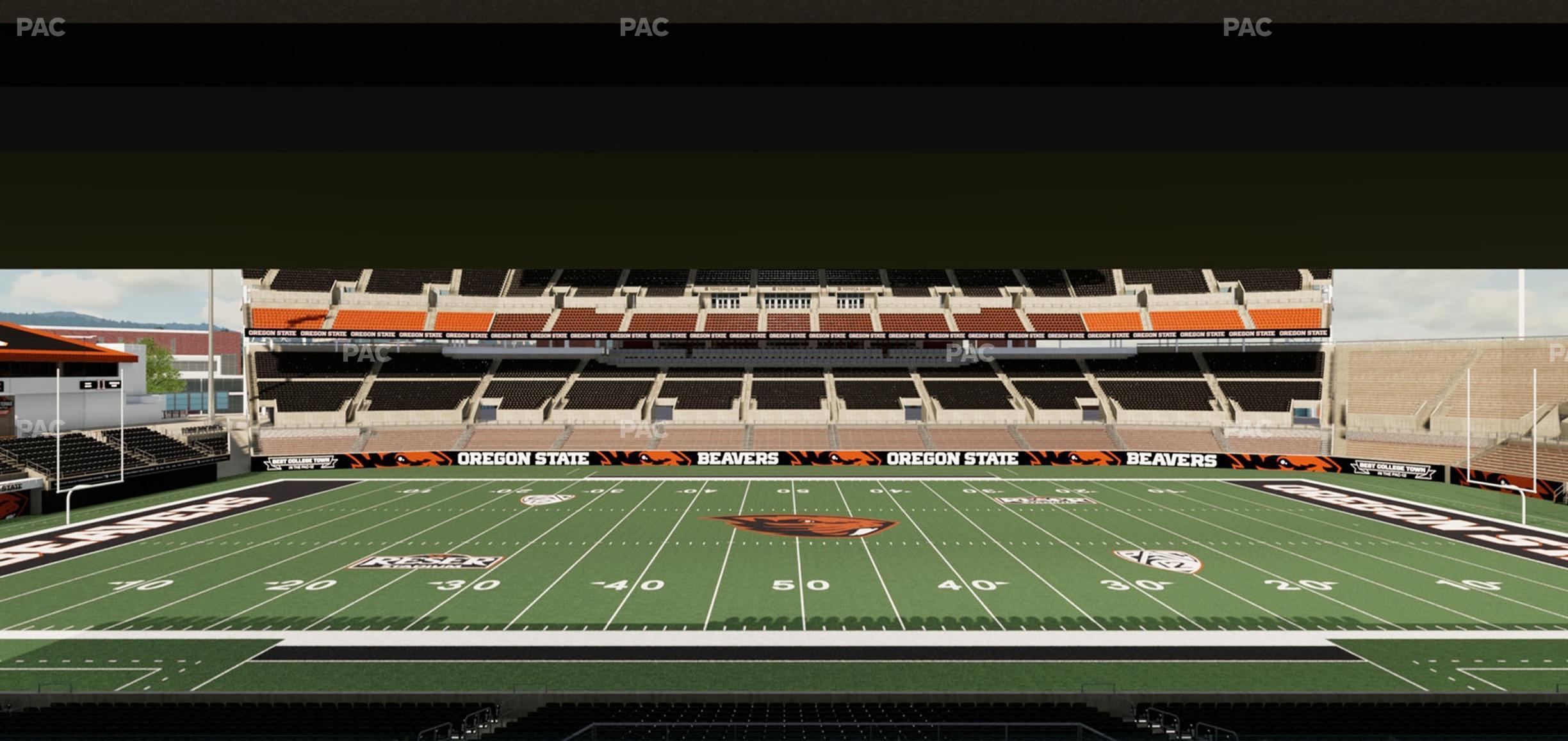 Seating view for Reser Stadium Section Box 17