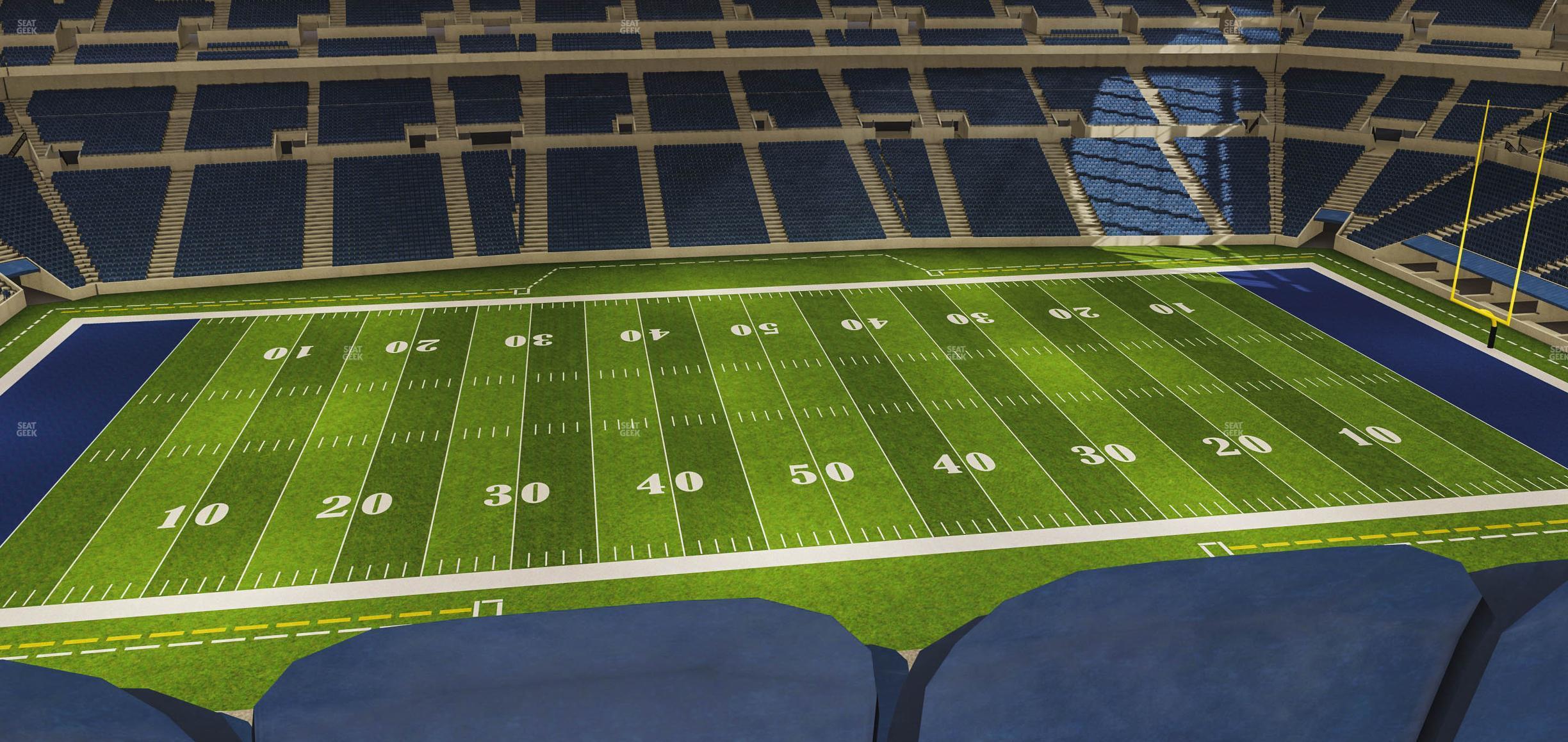 Seating view for Lucas Oil Stadium Section 541