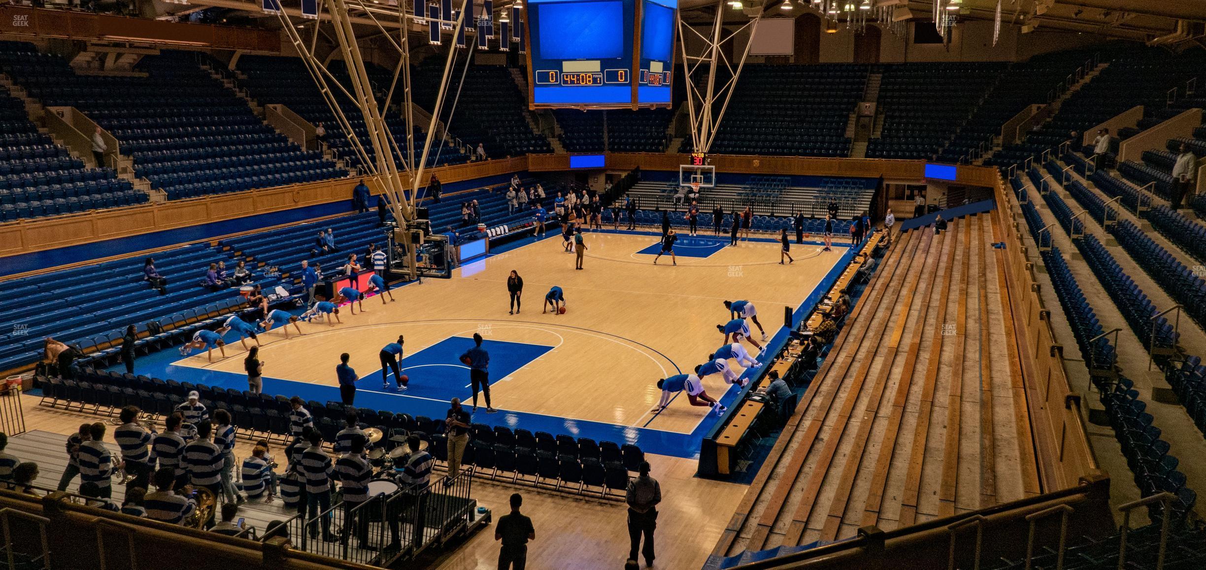 Seating view for Cameron Indoor Stadium Section 11