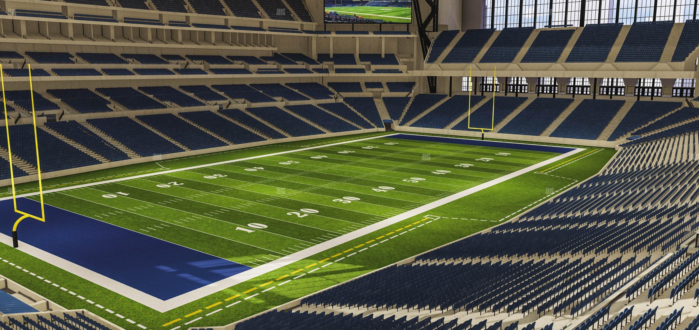 Seating view for Lucas Oil Stadium Section 320