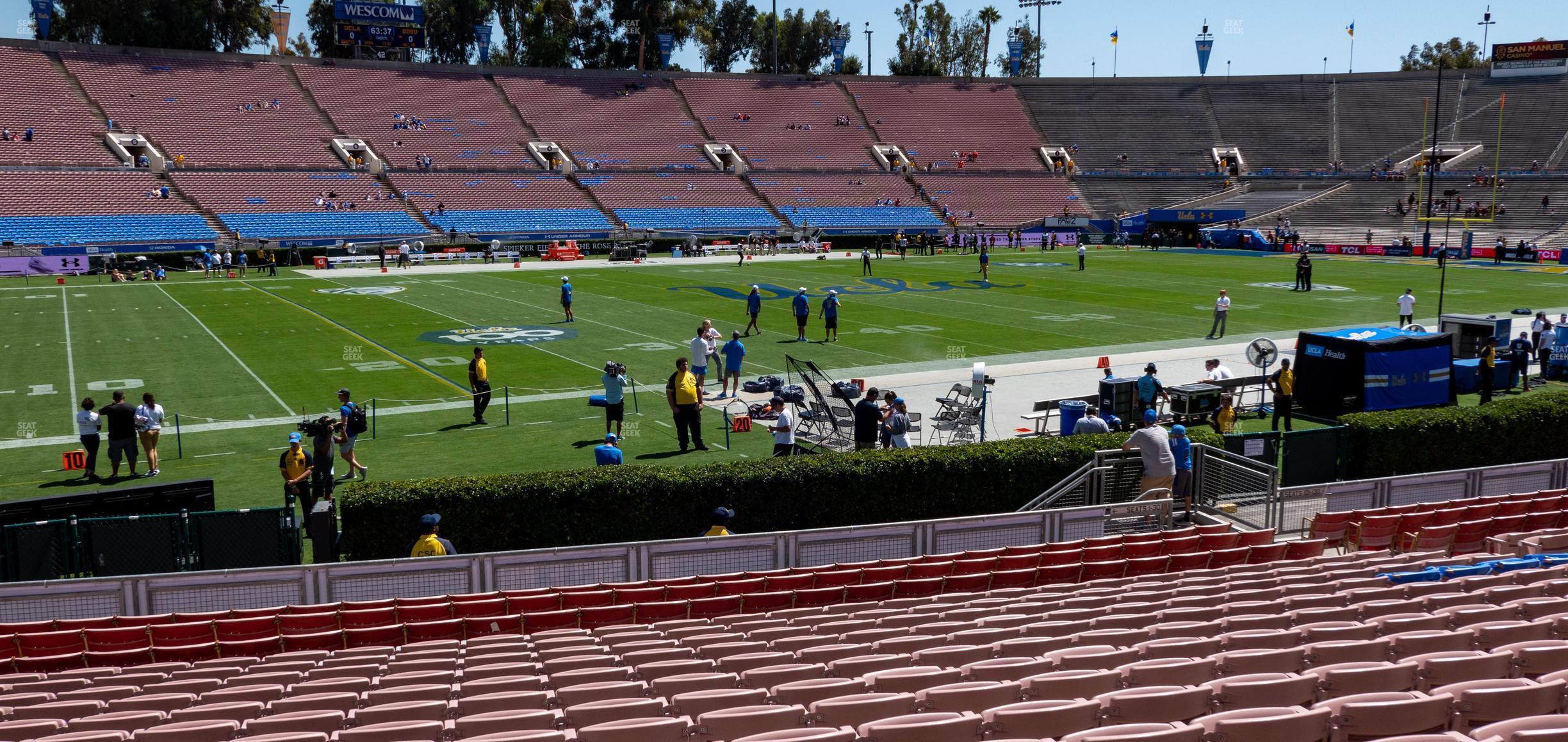 Seating view for Rose Bowl Stadium Section Lower 17