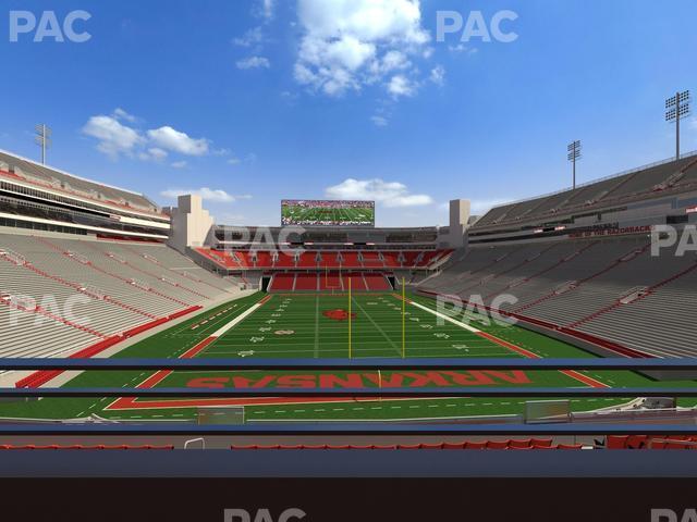 Seating view for Razorback Stadium Section Suite 13