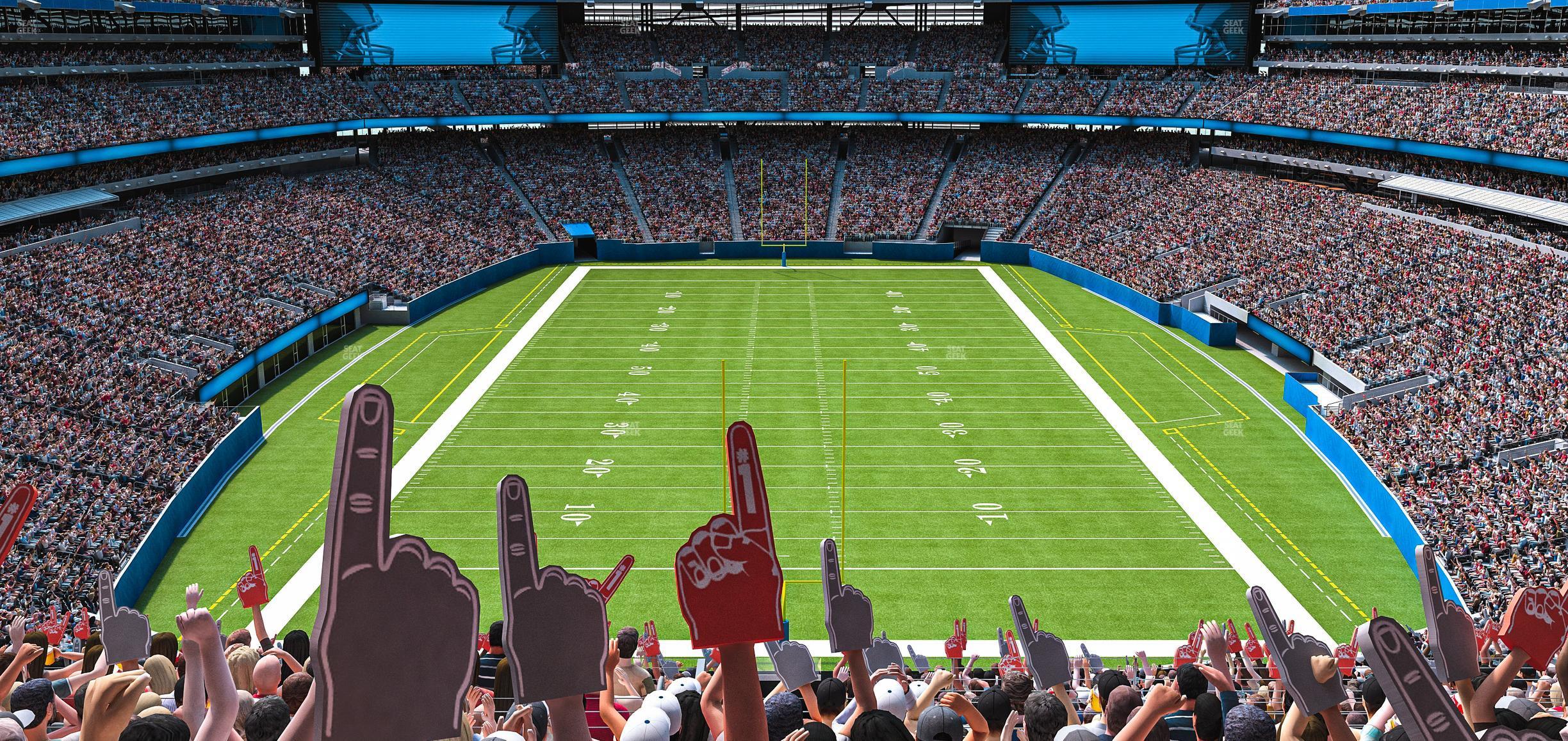 Seating view for MetLife Stadium Section 201