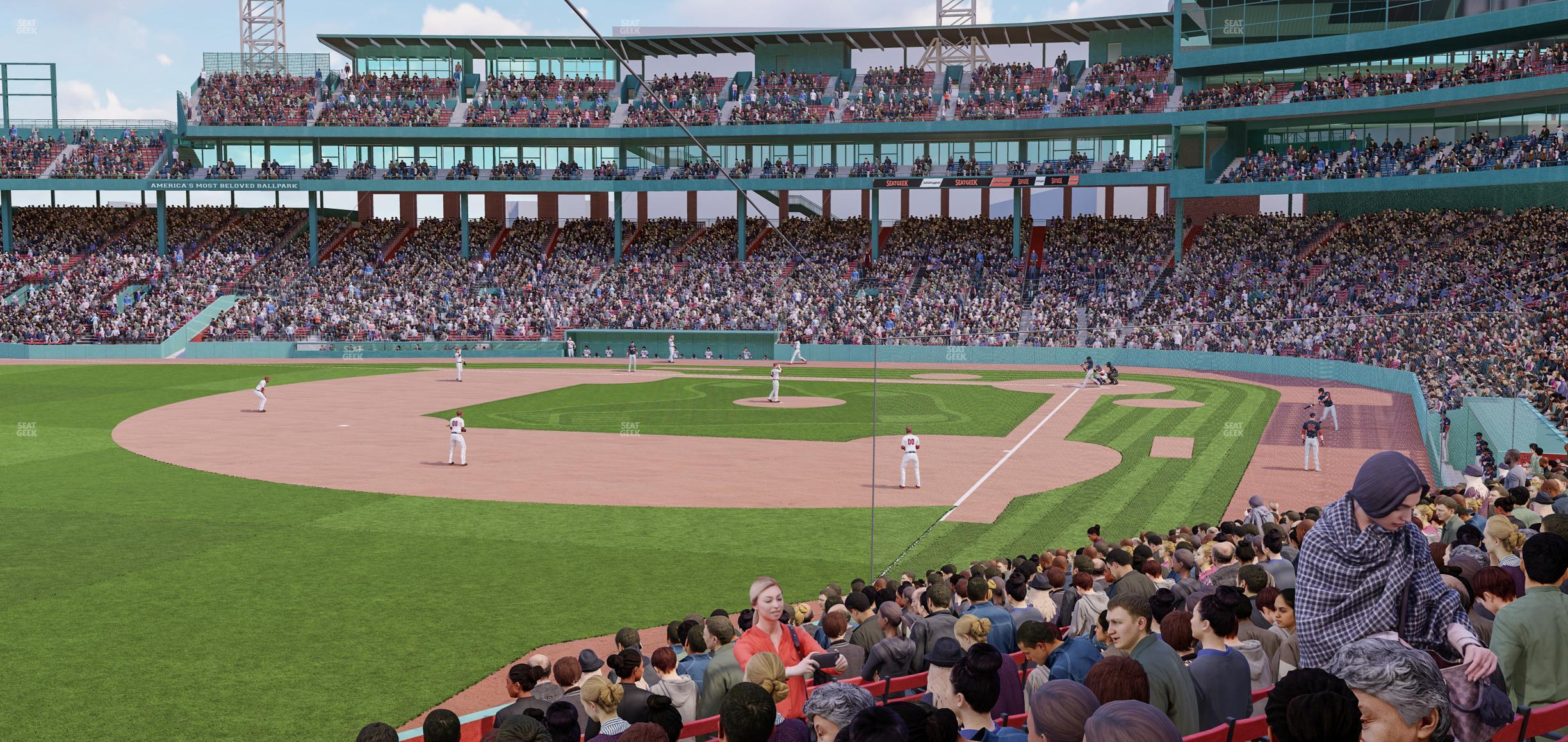 Seating view for Fenway Park Section Loge Box 163