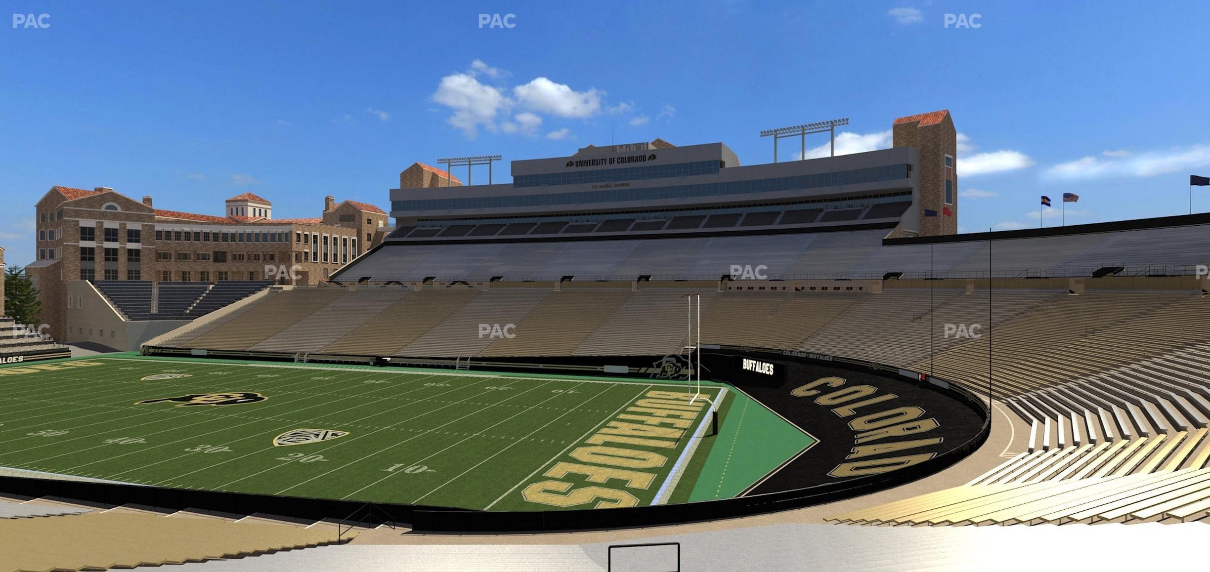 Seating view for Folsom Field Section 109