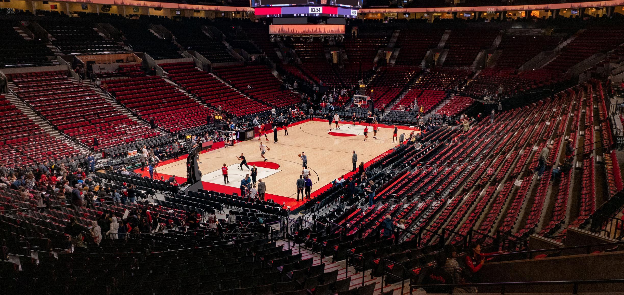 Seating view for Moda Center Section 221