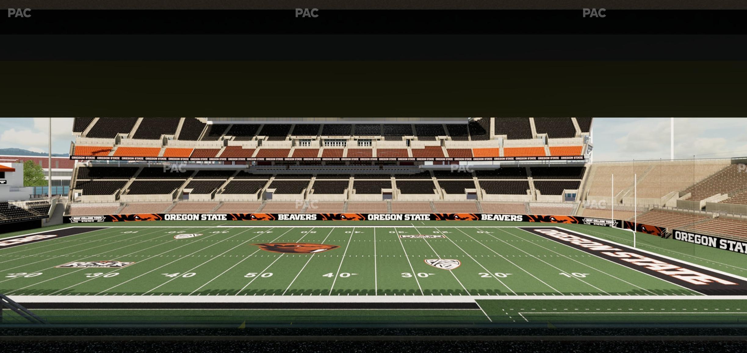 Seating view for Reser Stadium Section Box 11