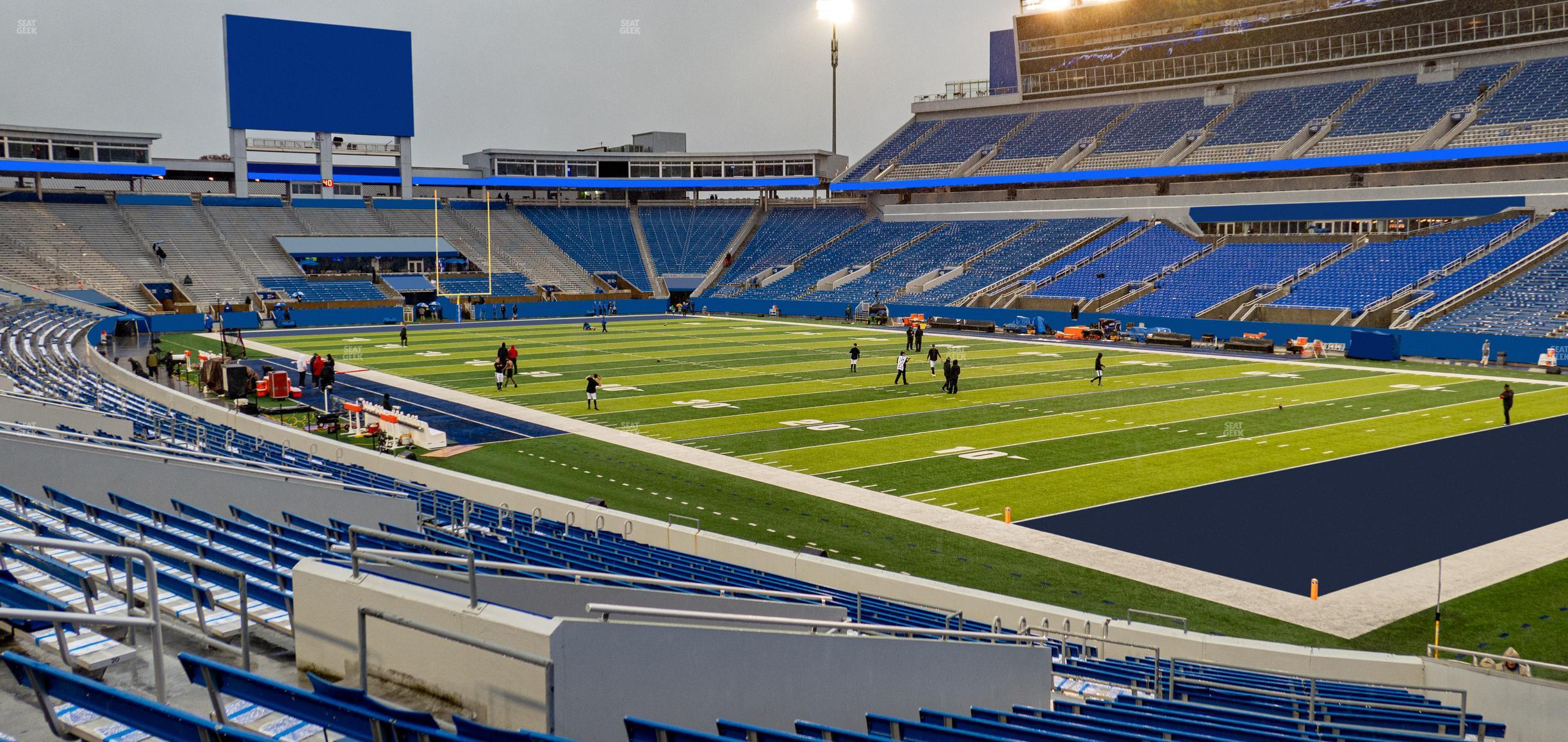 Seating view for Kroger Field Section 11