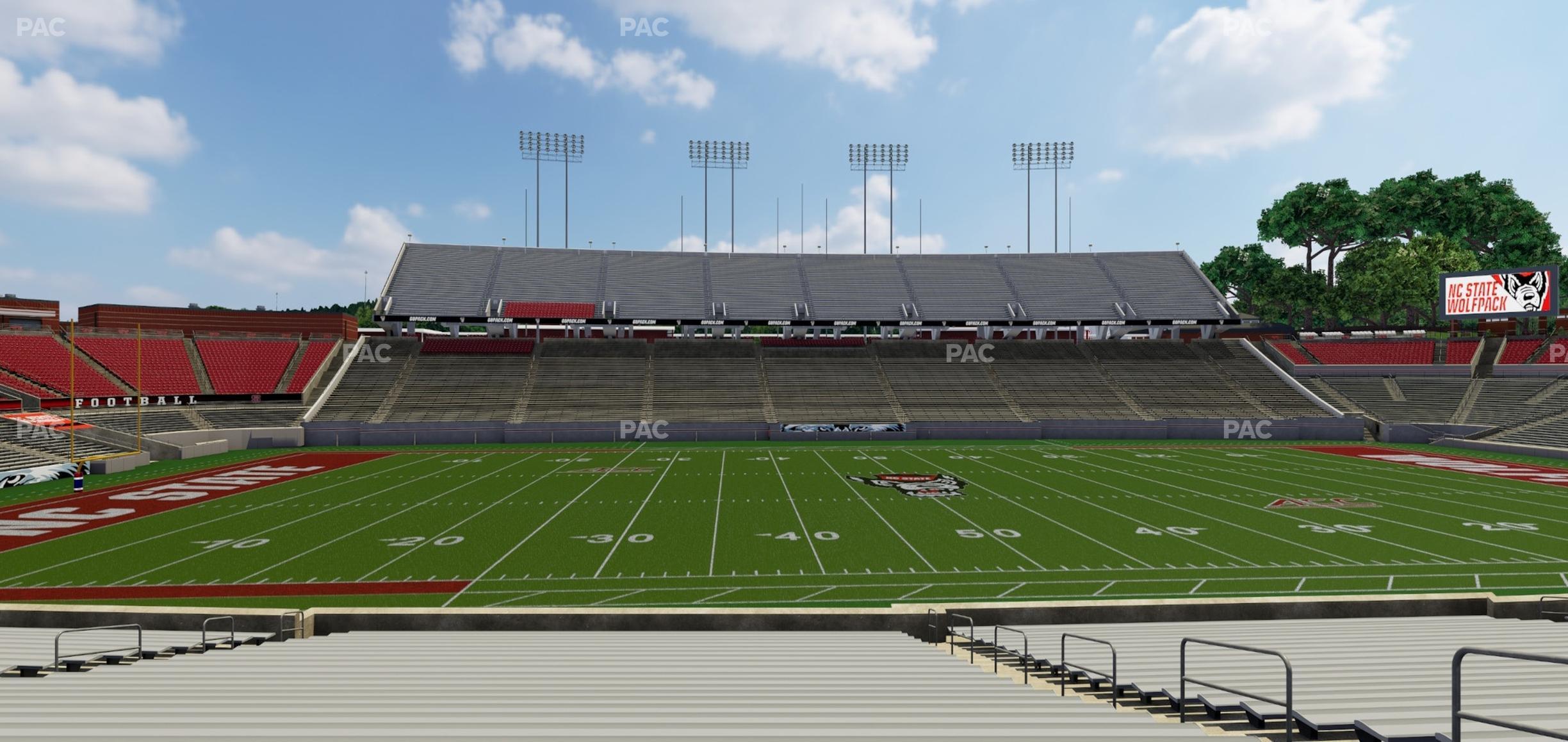 Seating view for Carter-Finley Stadium Section 21