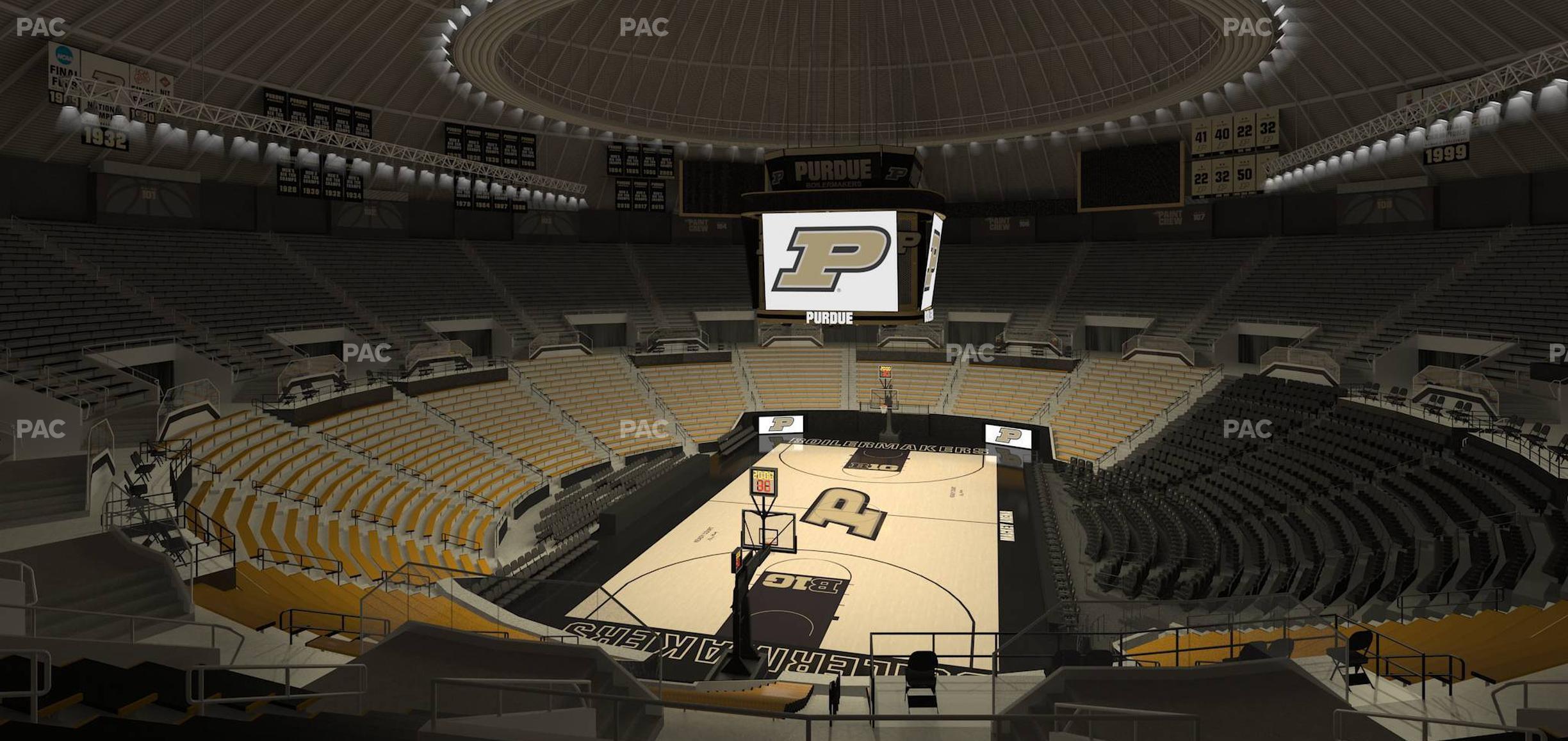 Seating view for Mackey Arena Section Upper 114