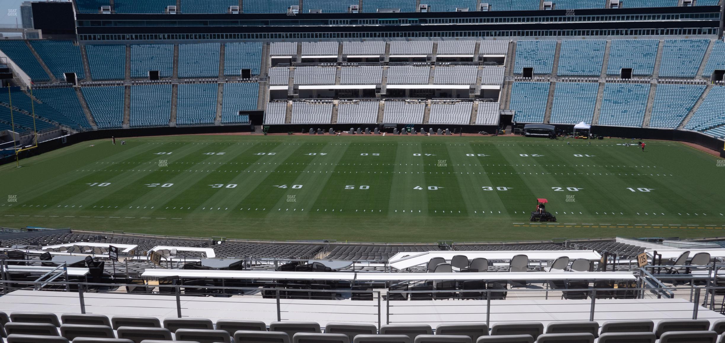 Seating view for EverBank Stadium Section Gallagher Club 236