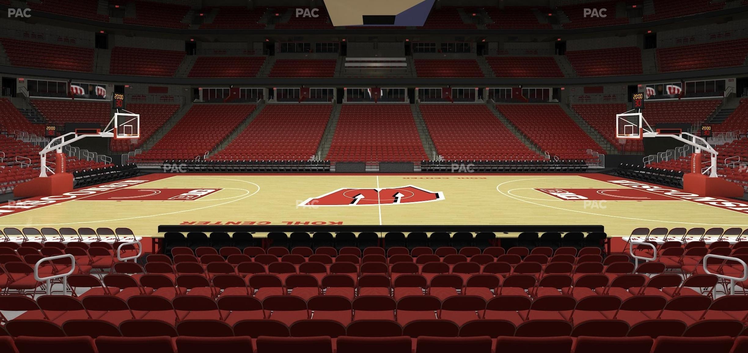 Seating view for Kohl Center Section 122