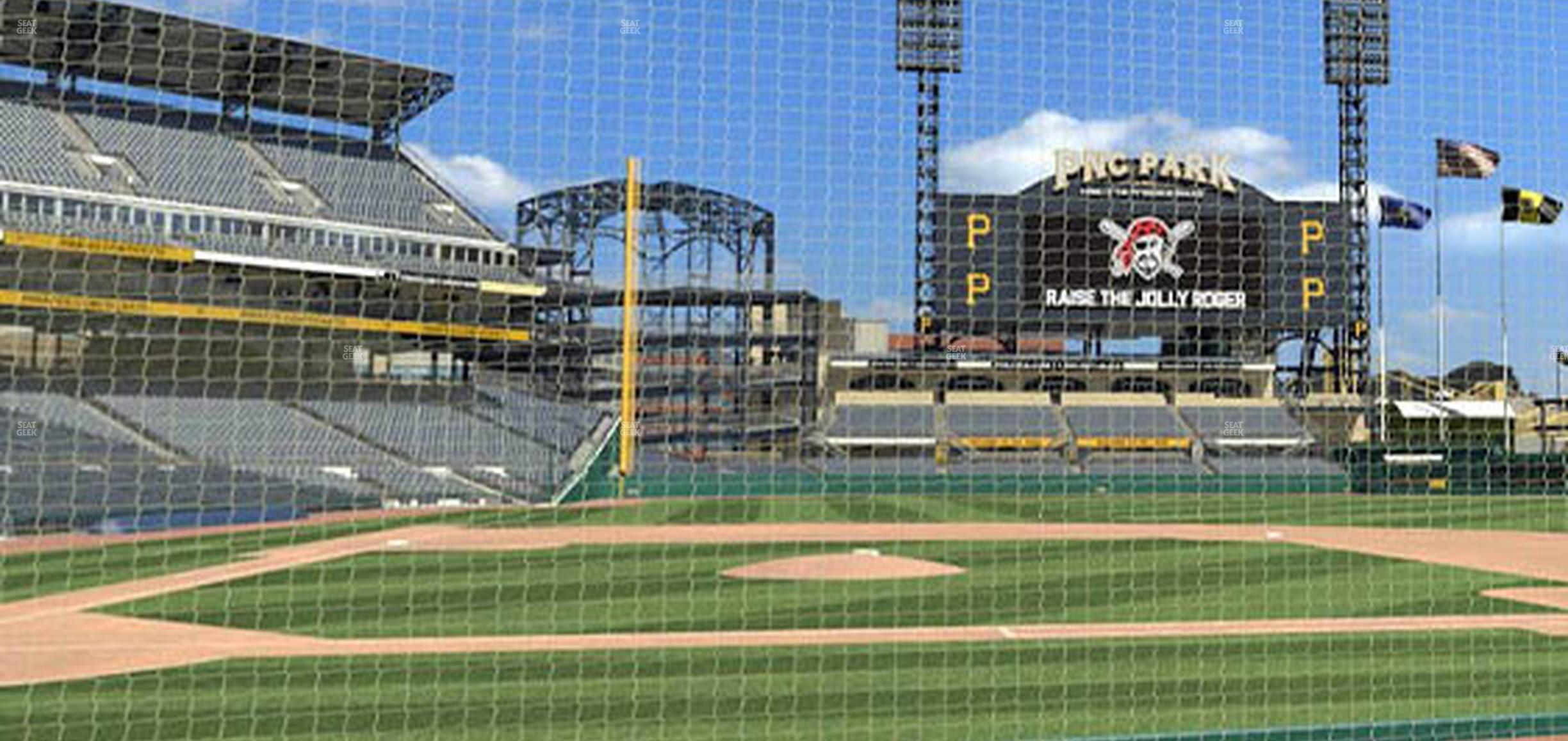 Seating view for PNC Park Section Dugout Box 12