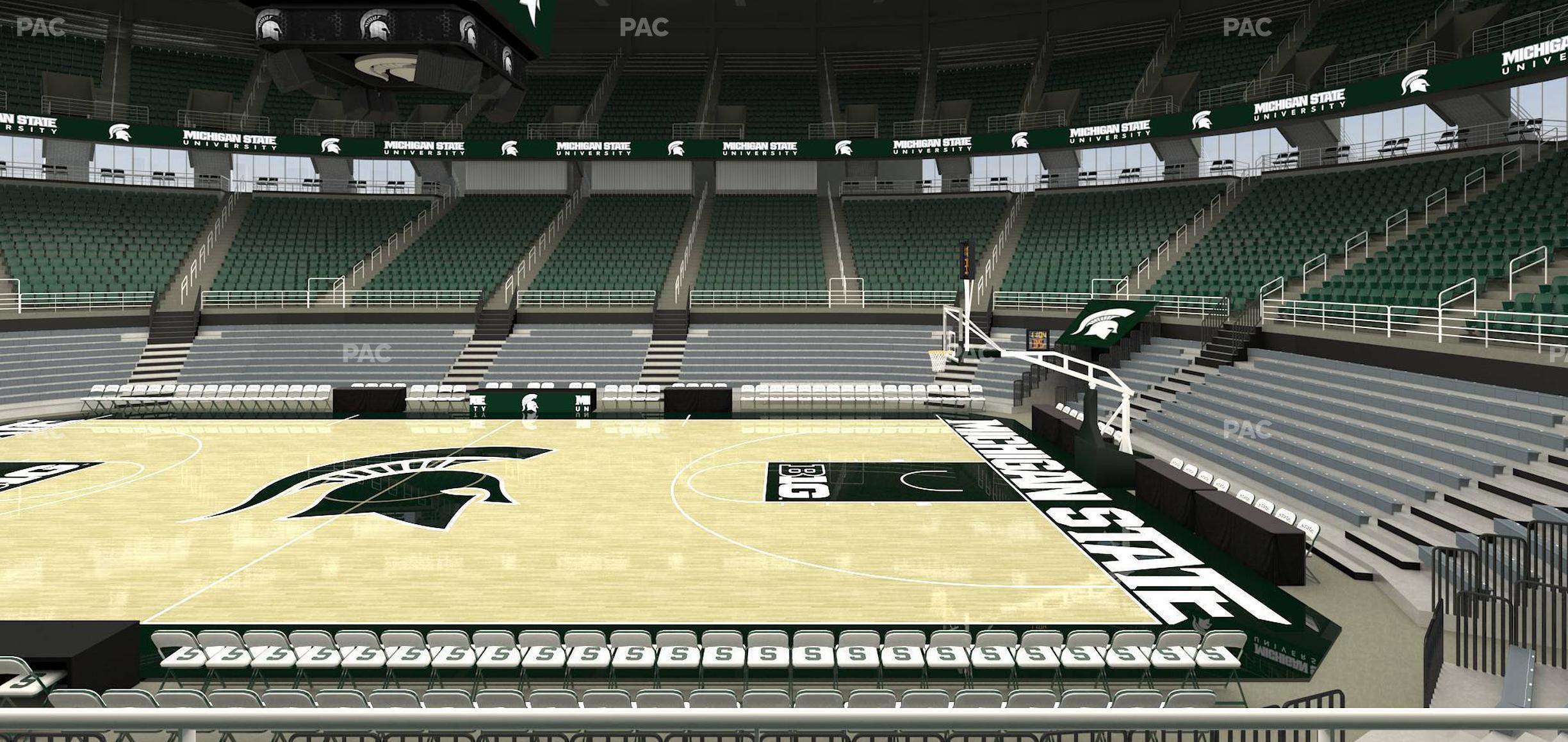 Seating view for Jack Breslin Student Events Center Section 126