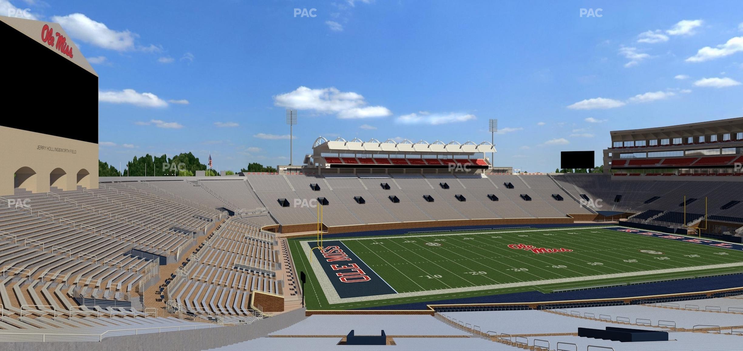 Seating view for Vaught Hemingway Stadium Section J