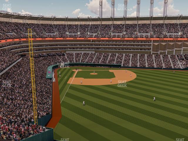 Seating view for Progressive Field Section 412