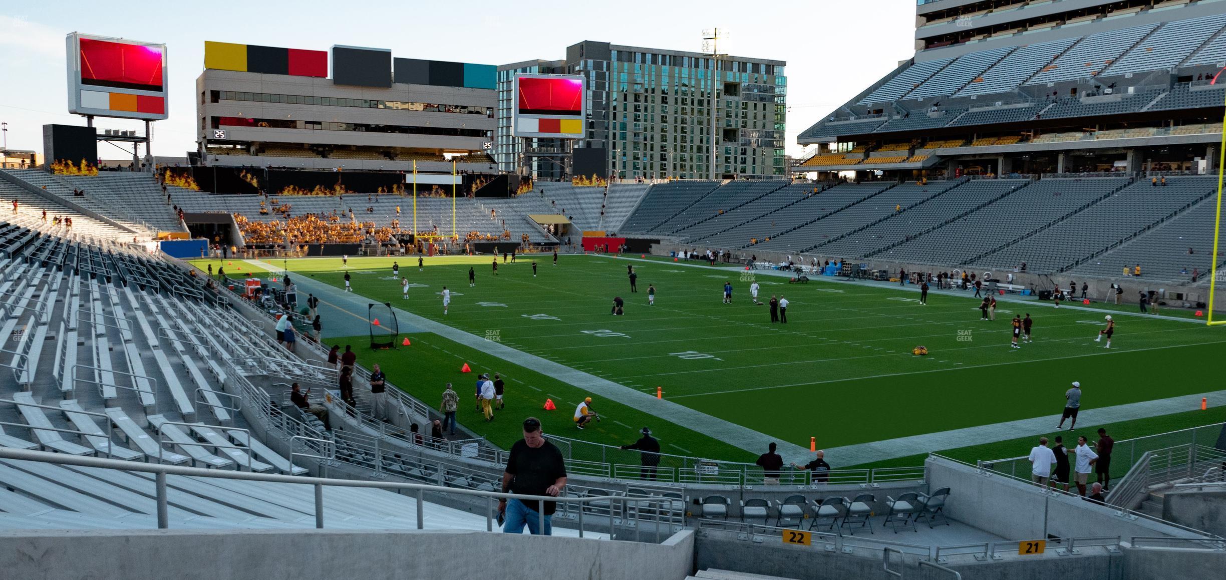 Seating view for Mountain America Stadium Section 22