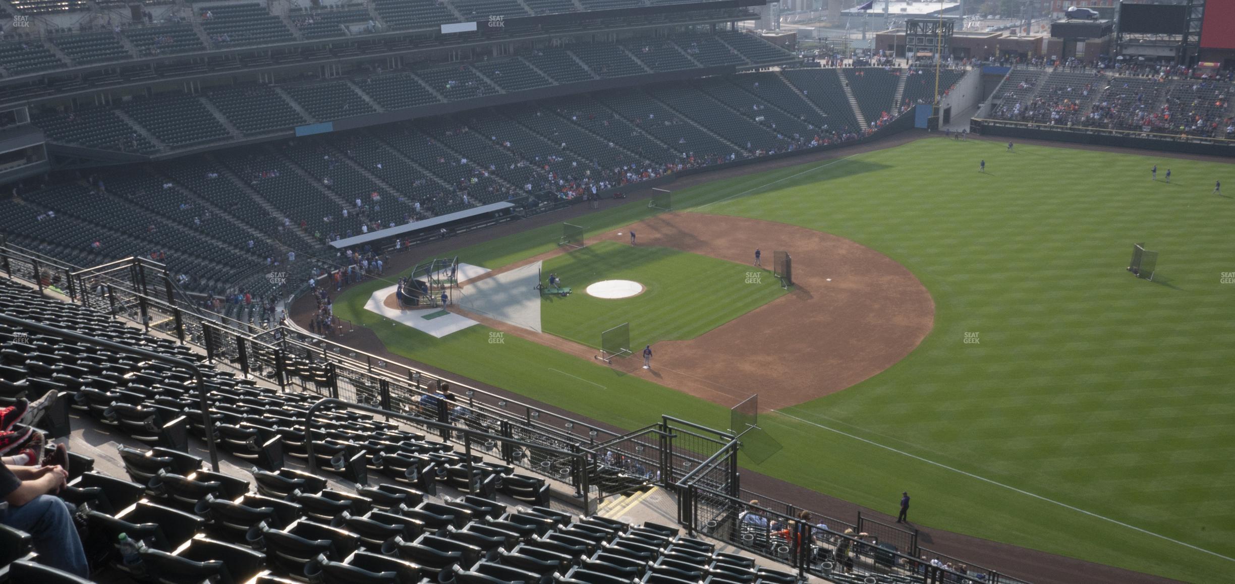 Seating view for Coors Field Section Upper 317