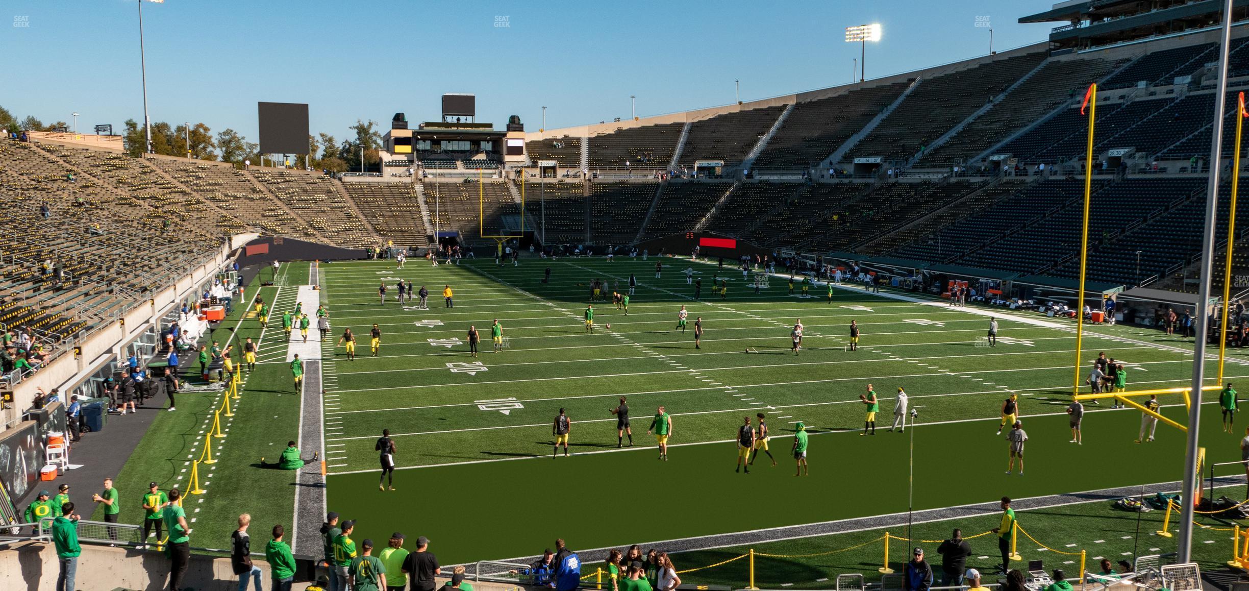 Seating view for Autzen Stadium Section 3