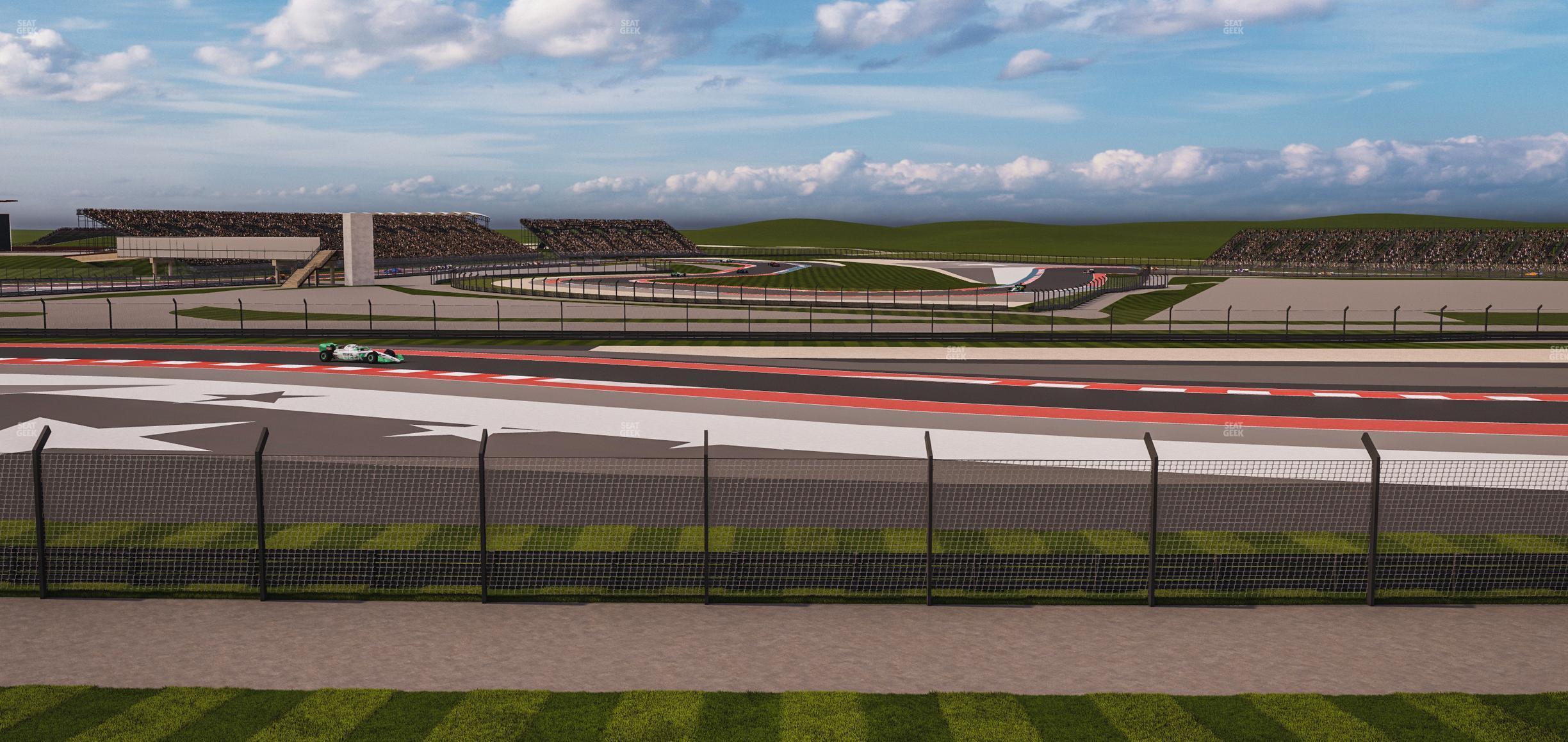 Seating view for Circuit of The Americas Section Turn 4 Grandstand 7