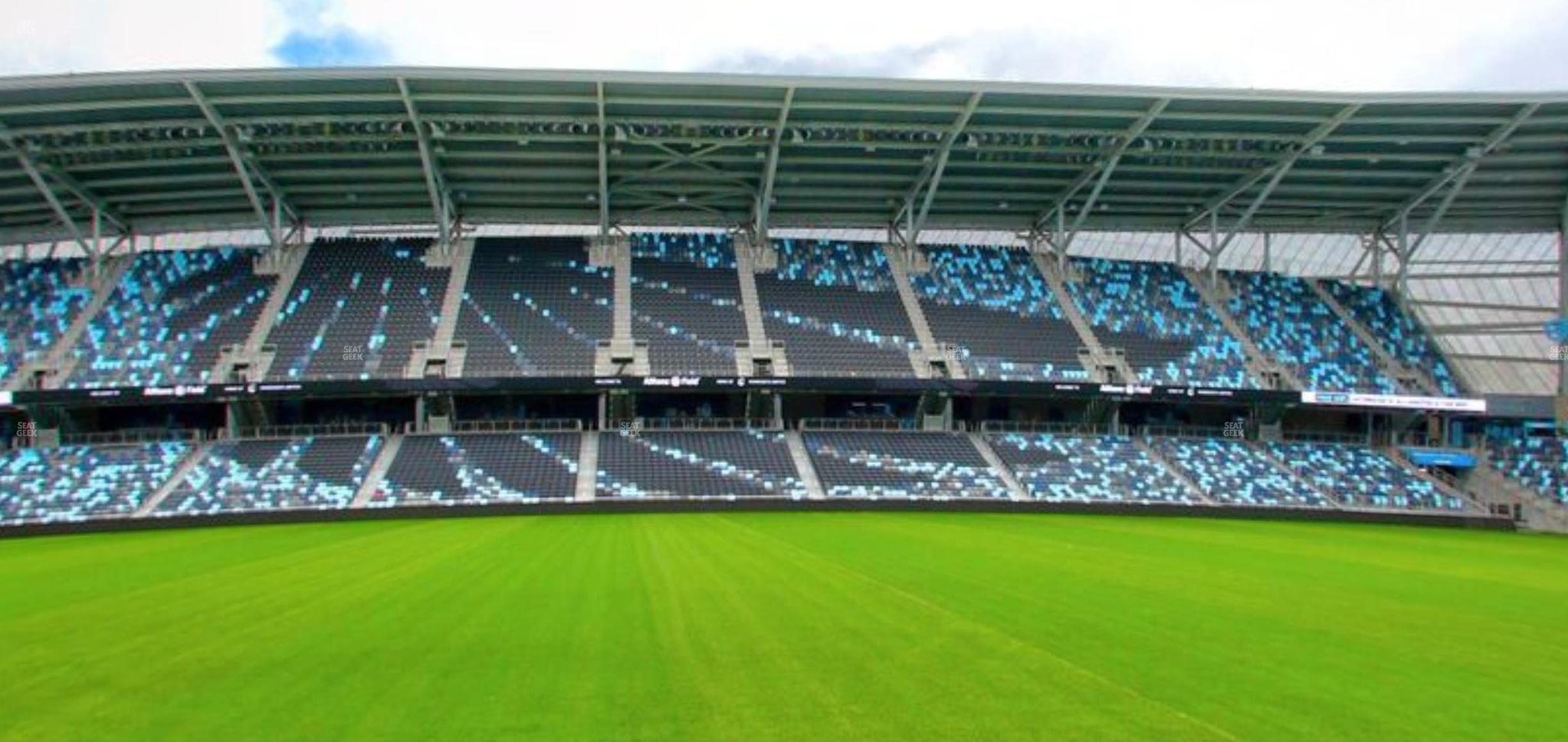 Seating view for Allianz Field Section Field Club 6