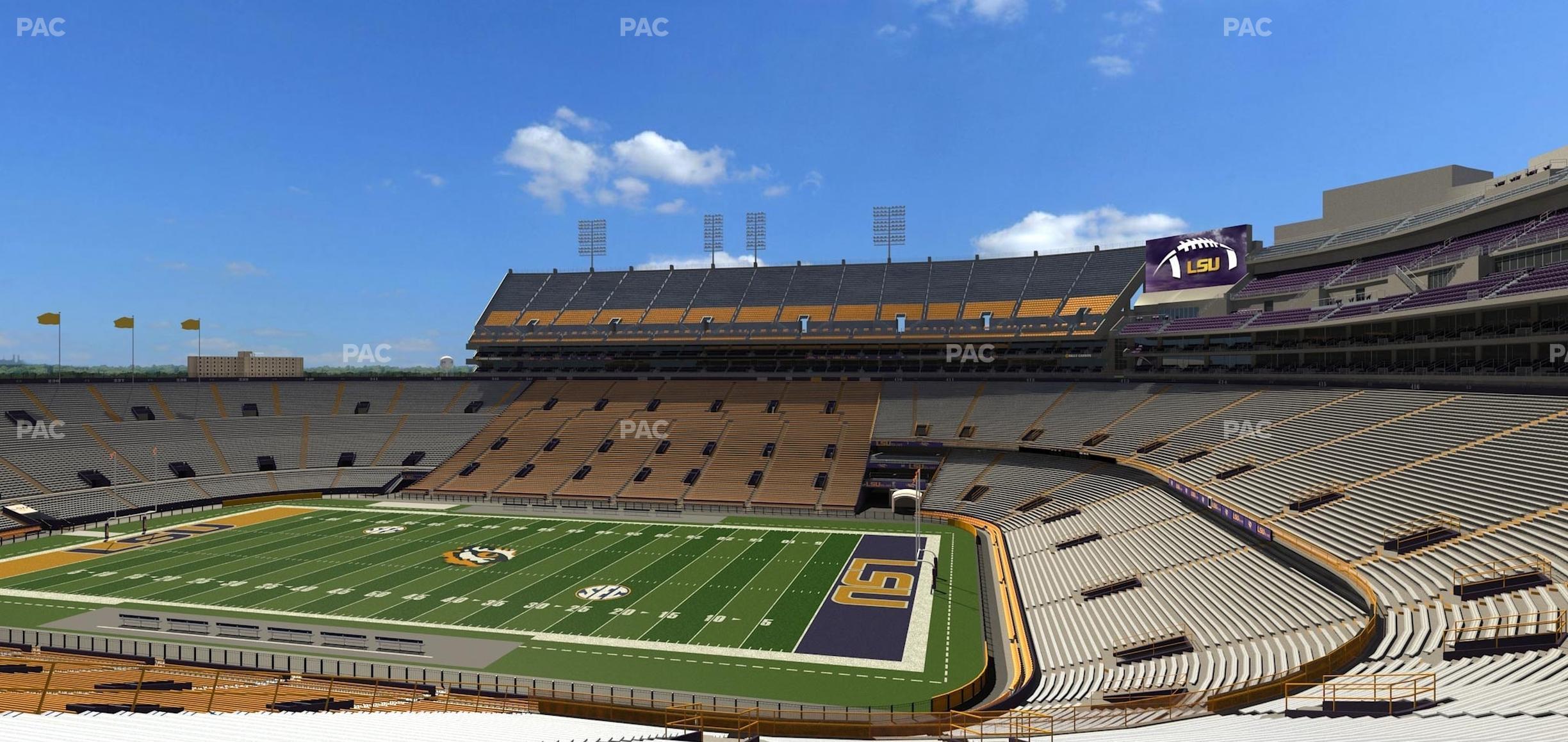 Seating view for Tiger Stadium Section Club 103