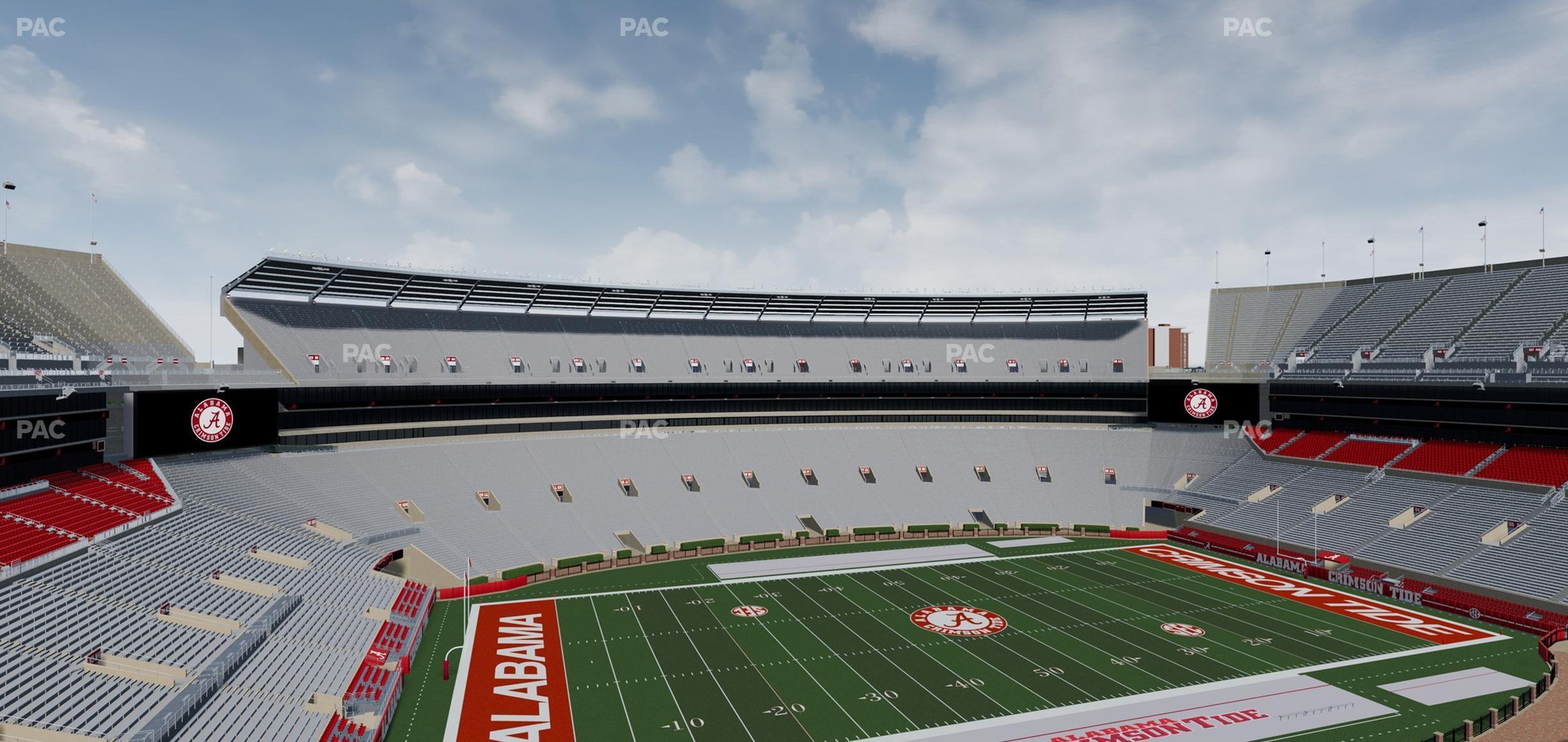 Seating view for Bryant Denny Stadium Section U 3 N