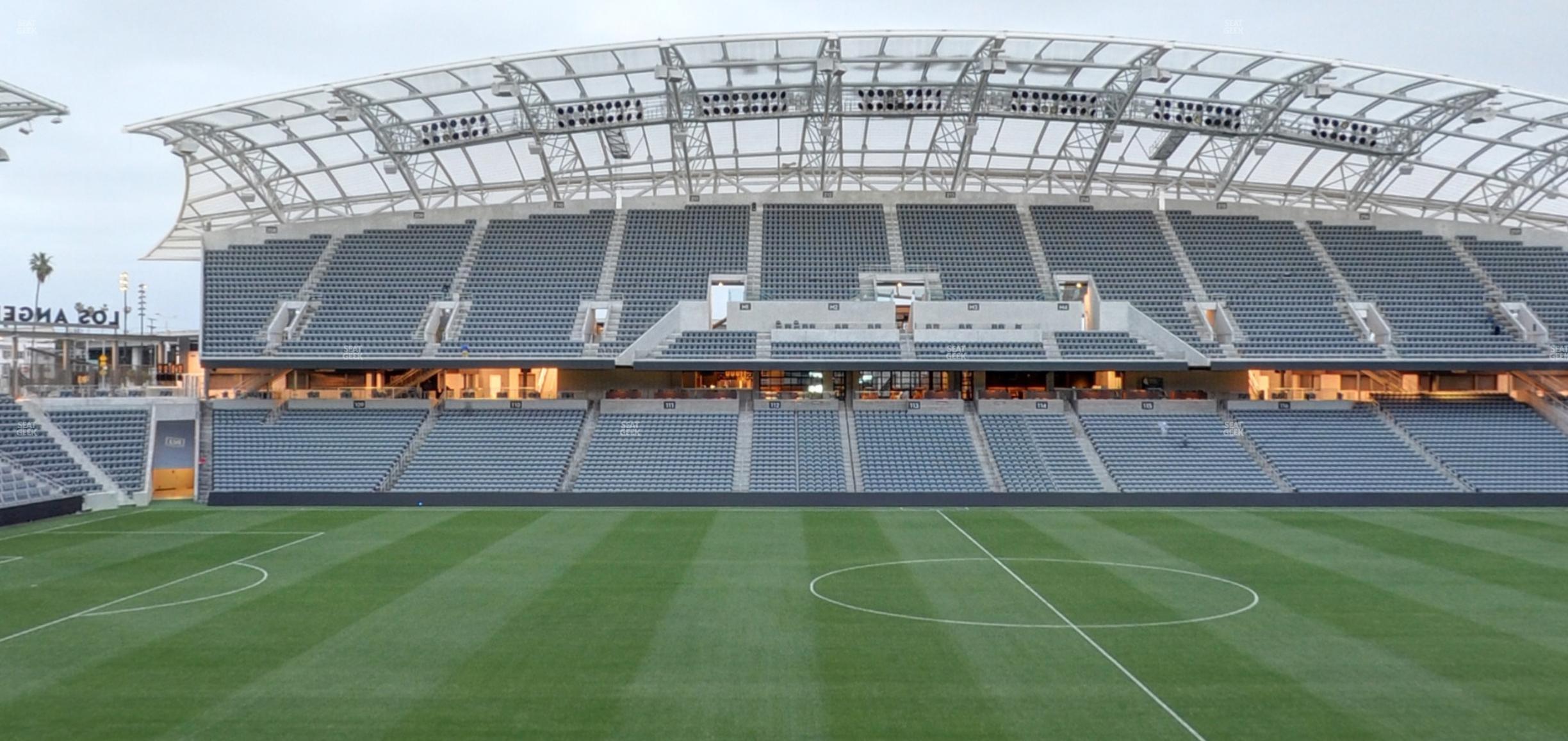 Seating view for BMO Stadium Section Directors Box 8