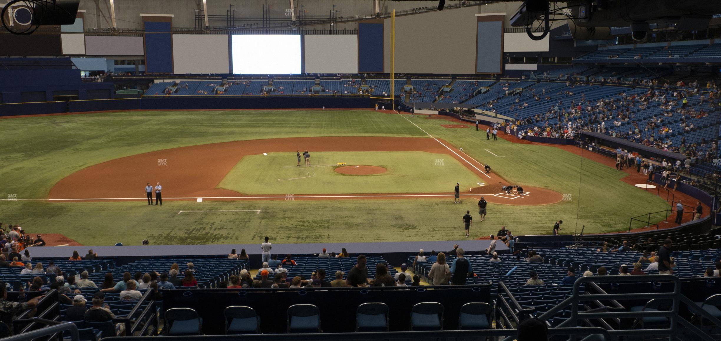 Seating view for Tropicana Field Section 113