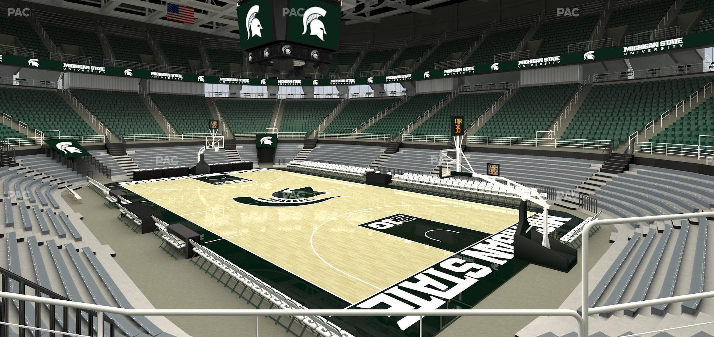 Seating view for Jack Breslin Student Events Center Section 104