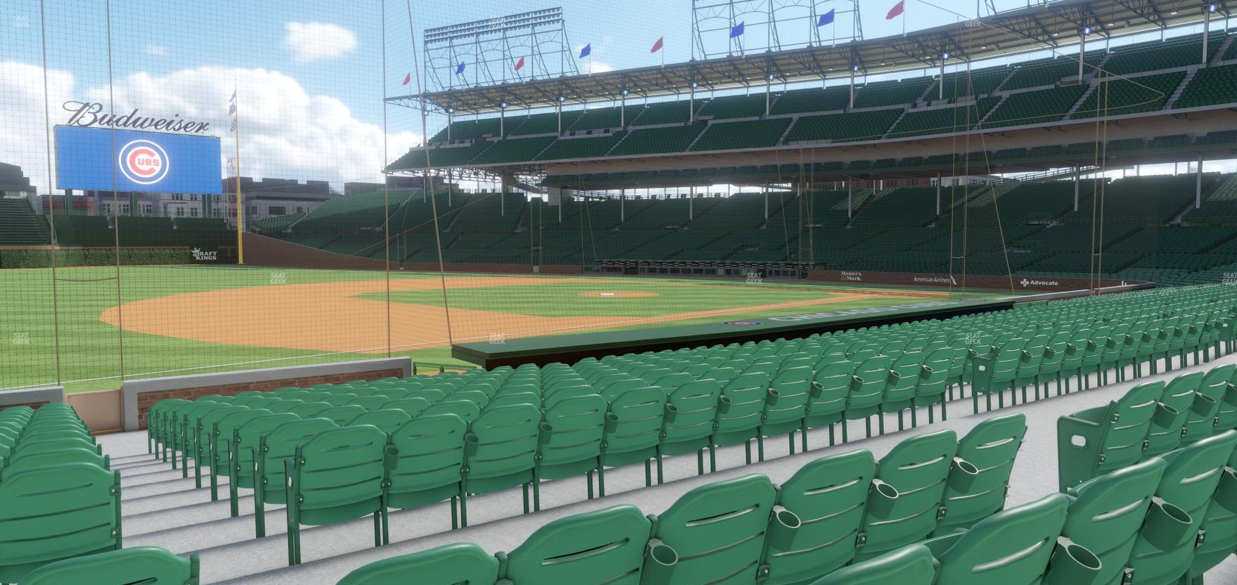 Seating view for Wrigley Field Section 108