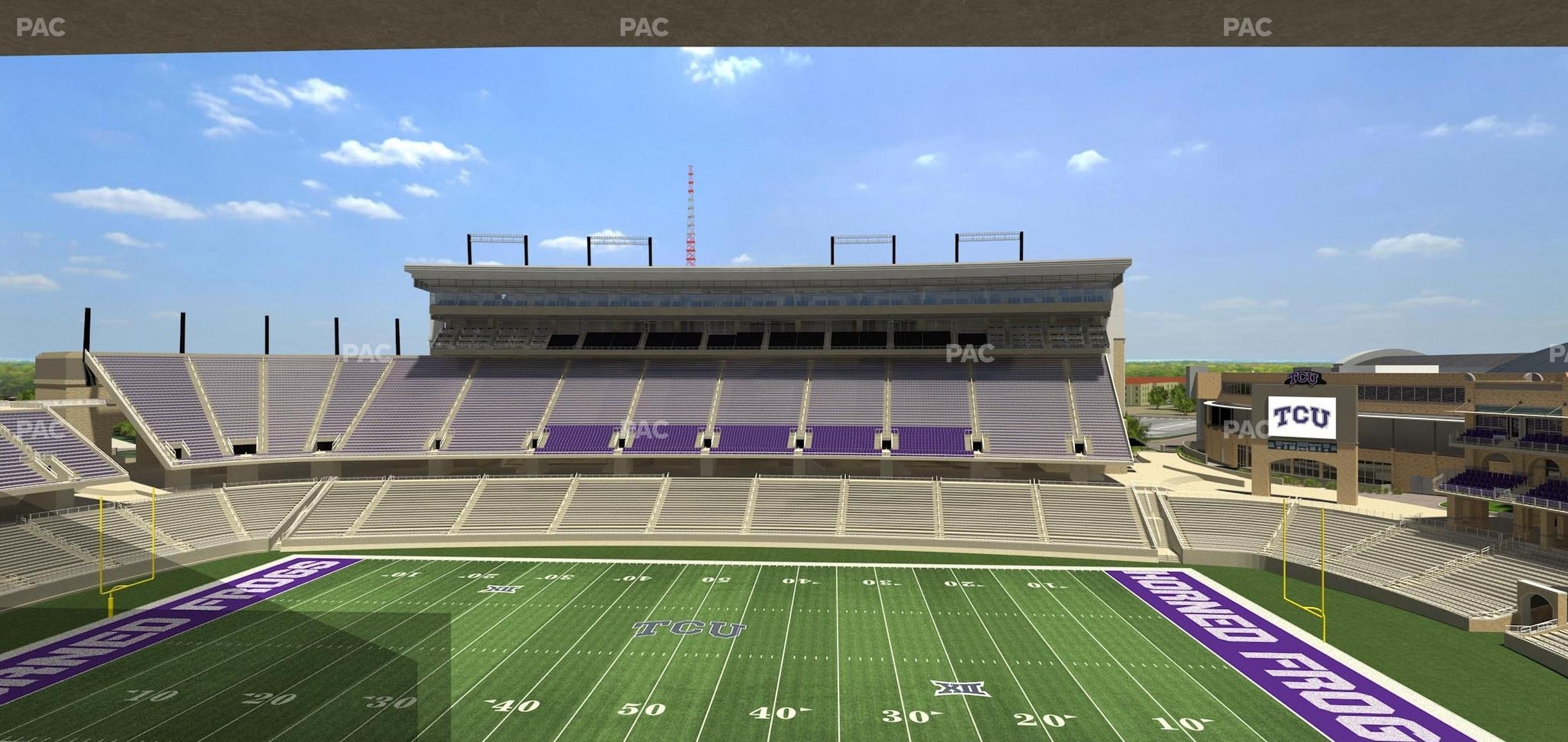 Seating view for Amon G Carter Stadium Section Champions Suite 7