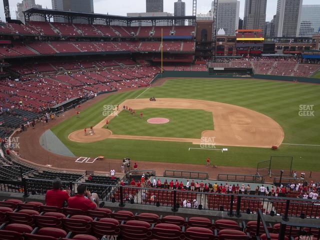 Seating view for Busch Stadium Section Infield Redbird Club 244