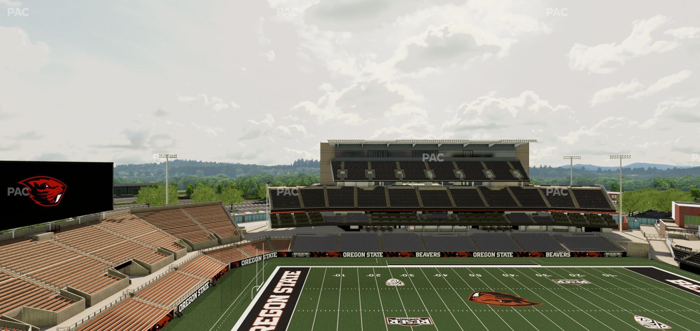 Seating view for Reser Stadium Section 222