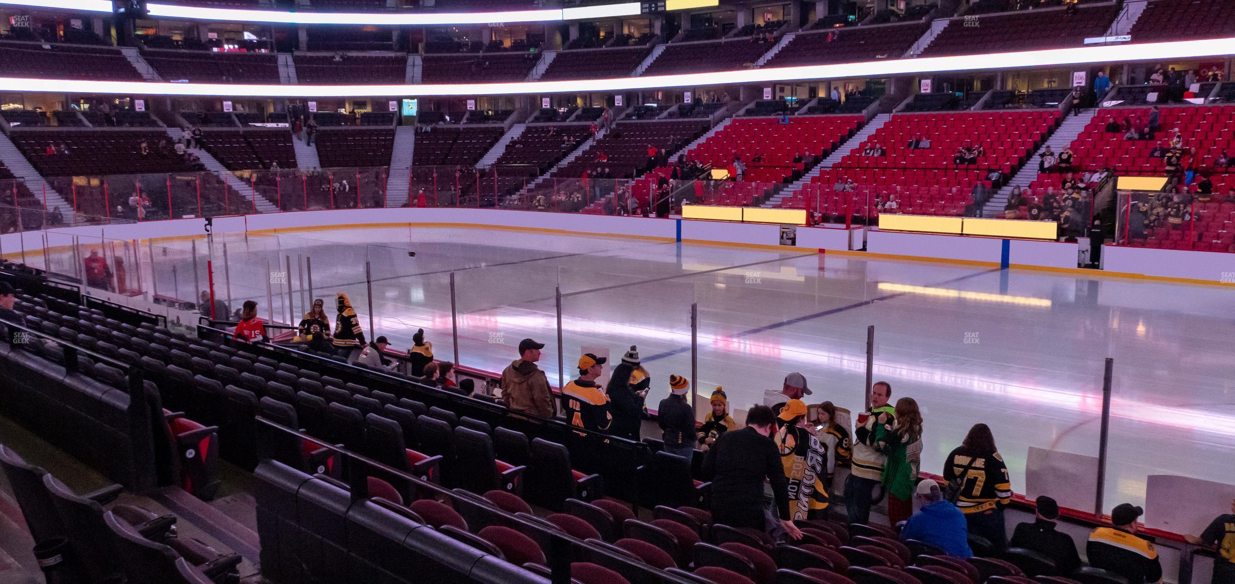 Seating view for Canadian Tire Centre Section 114