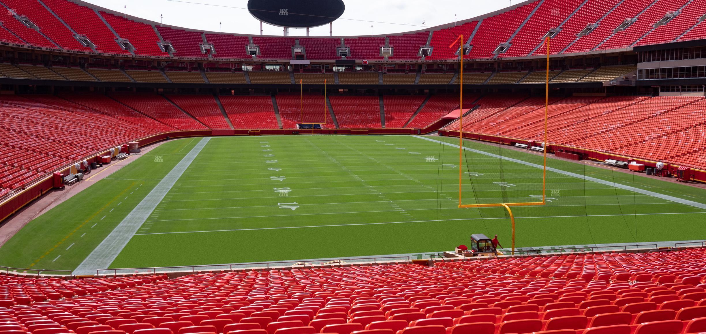 Seating view for GEHA Field at Arrowhead Stadium Section Ada 129