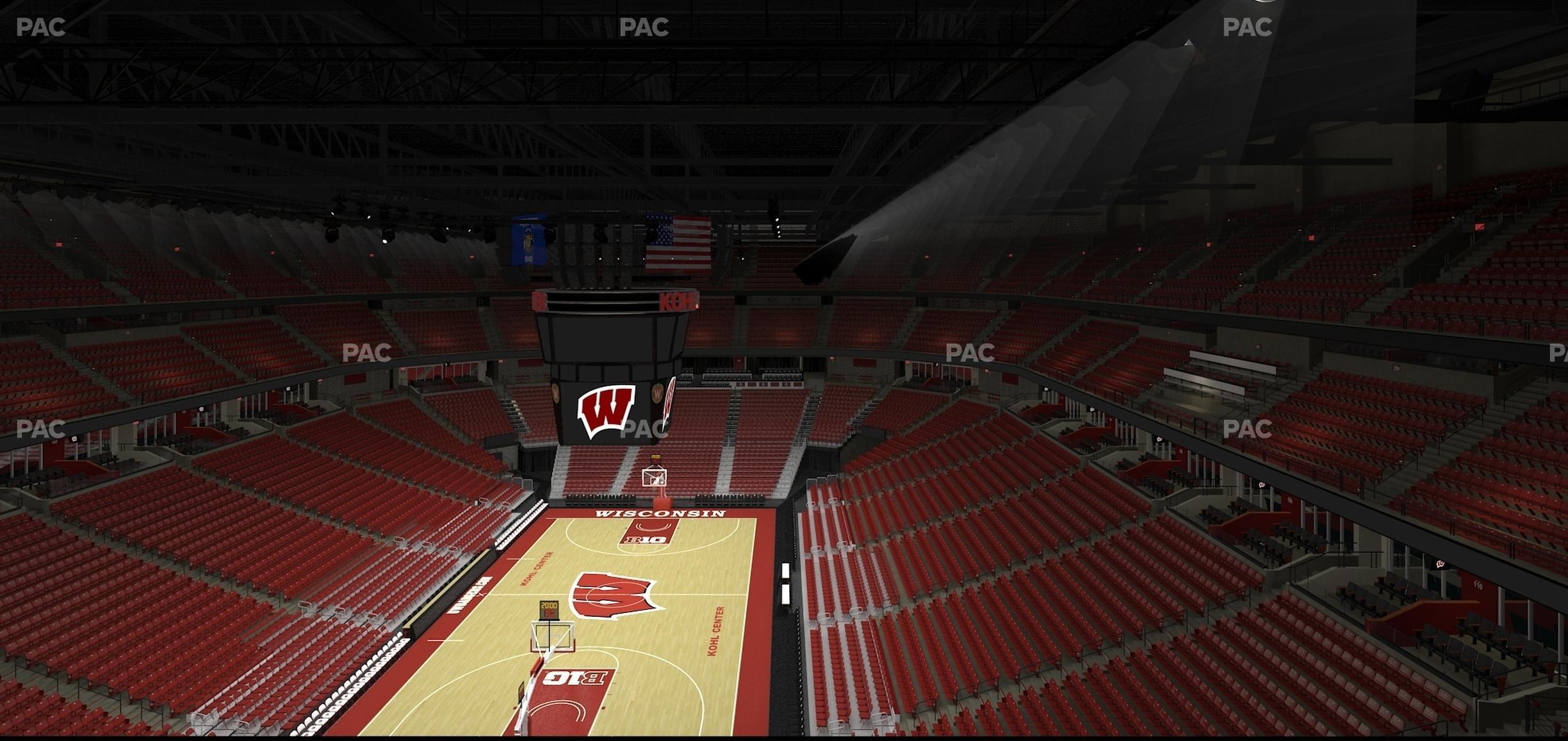 Seating view for Kohl Center Section 314