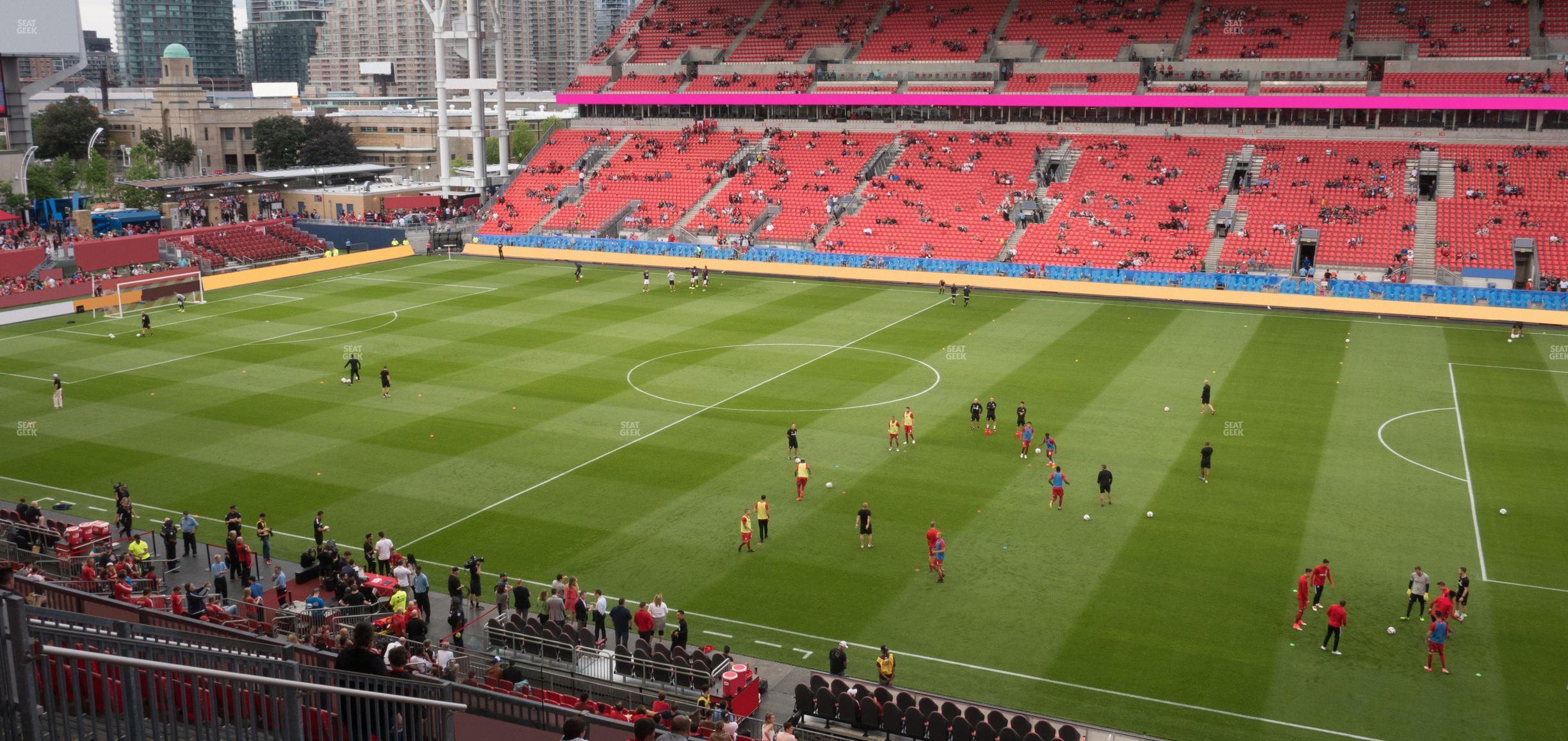 Seating view for BMO Field Section 221