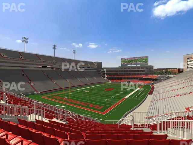 Seating view for Razorback Stadium Section 228