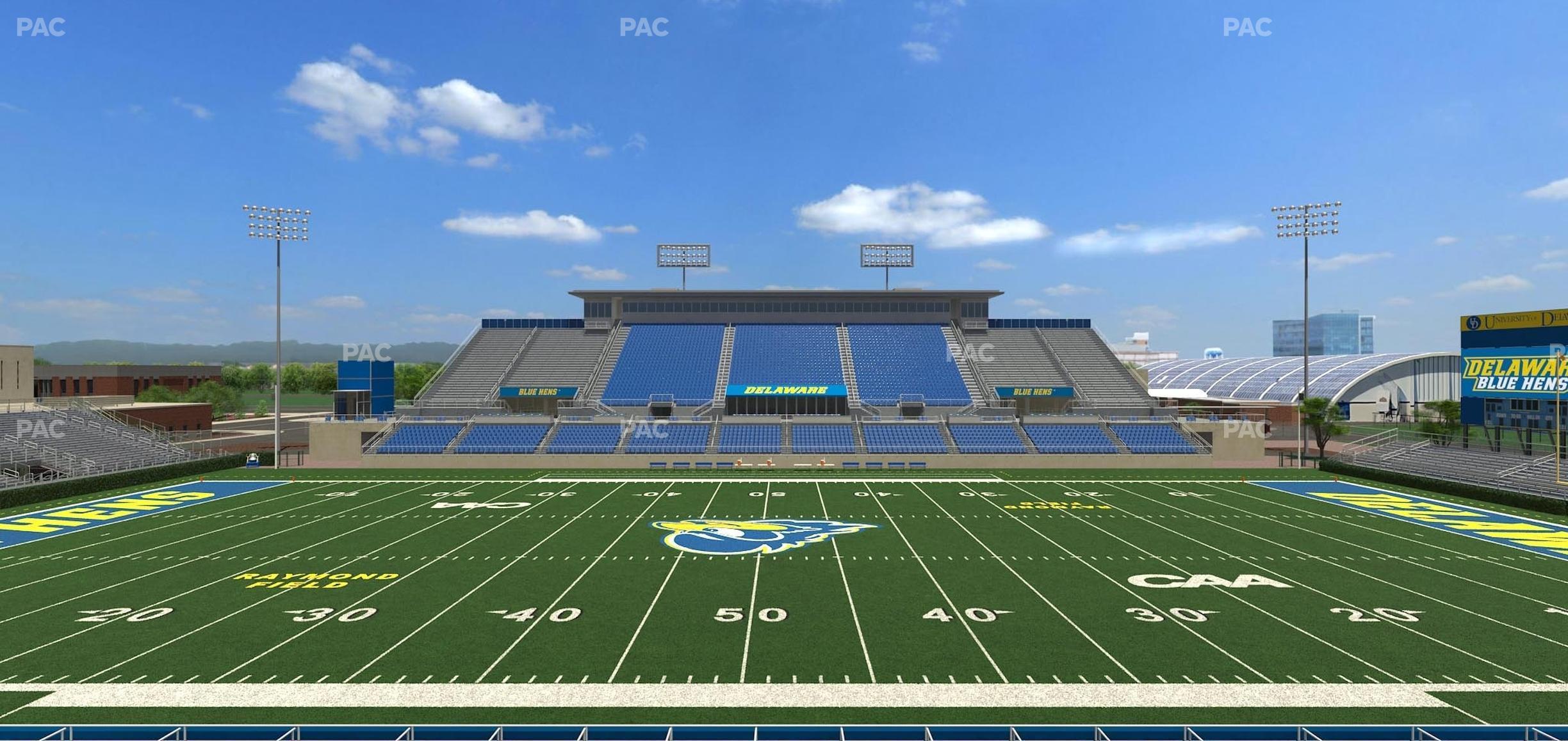 Seating view for Delaware Stadium Section K