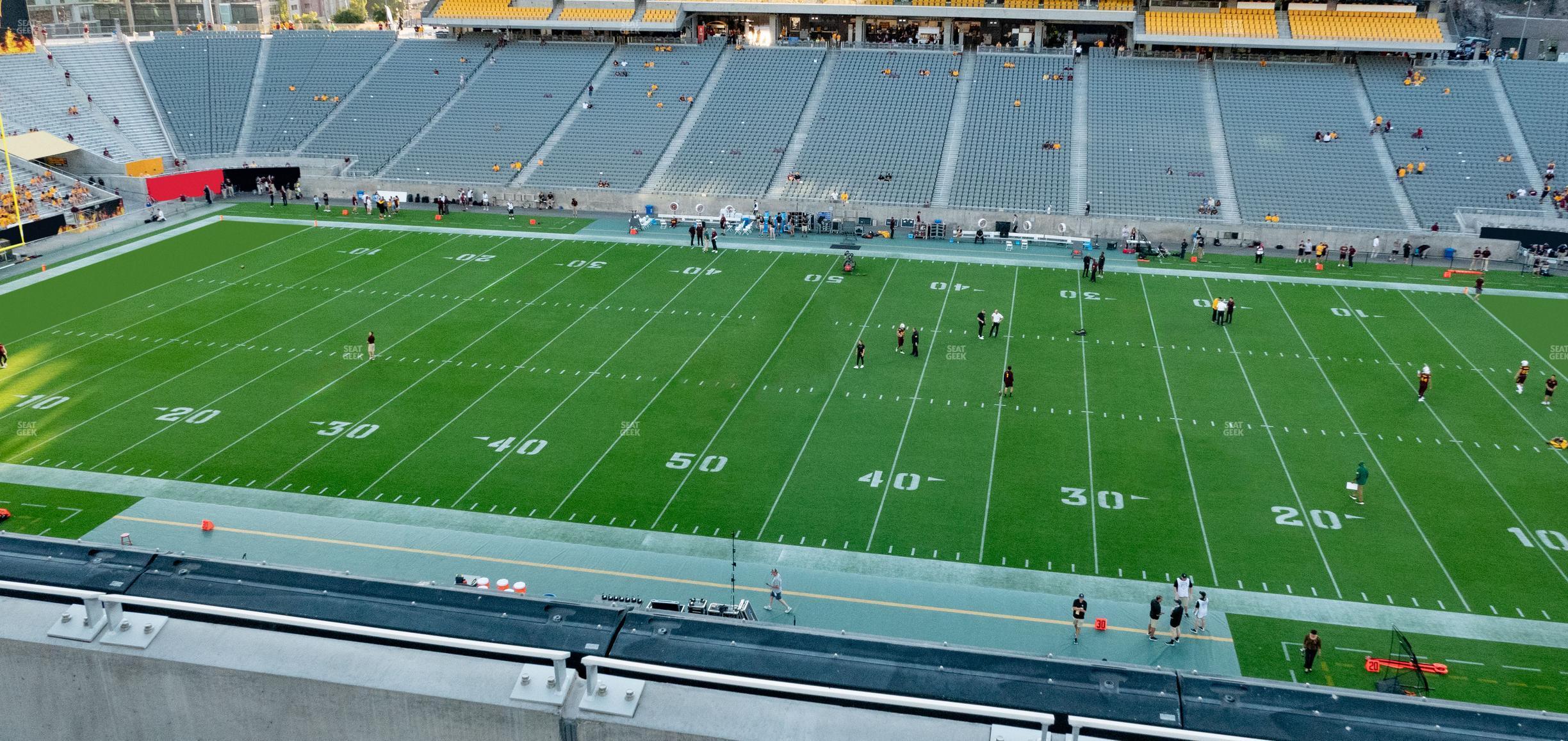 Seating view for Mountain America Stadium Section 210