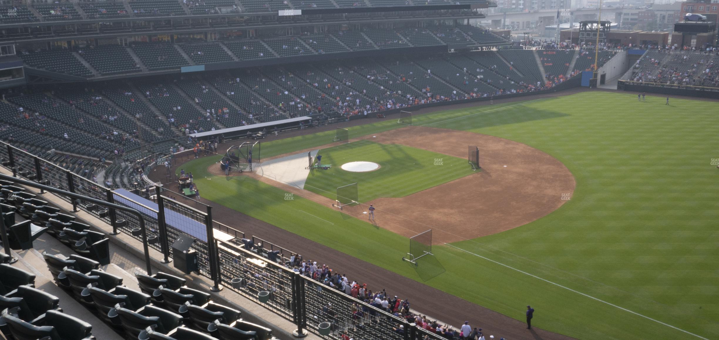 Seating view for Coors Field Section Lower 317